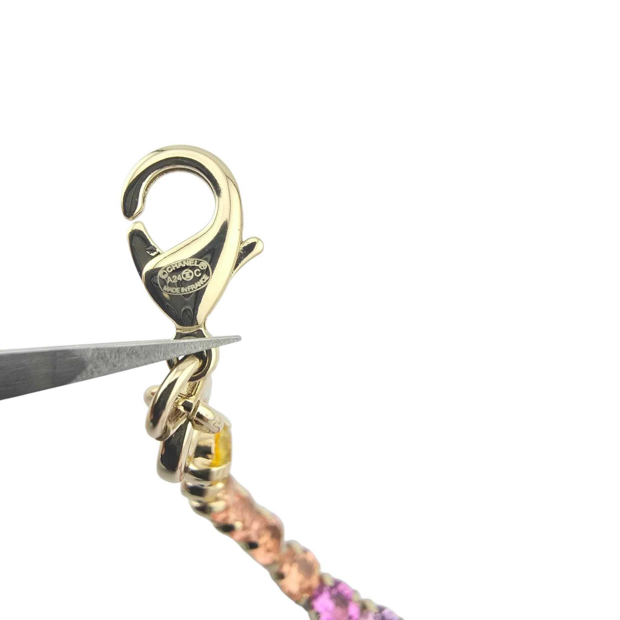 Chanel Strass CC Pendant Choker Multicoloured Necklace 2024 CHANEL