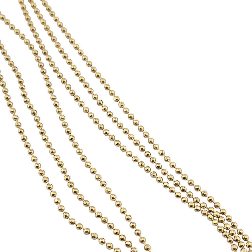 Louis Vuitton LV Gold Essential V 3 Row Necklace LOUIS VUITTON