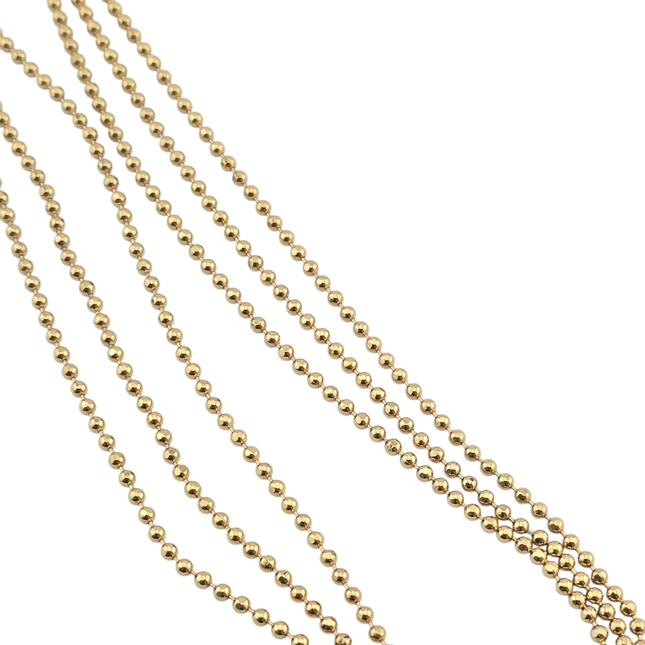 Louis Vuitton LV Gold Essential V 3 Row Necklace LOUIS VUITTON