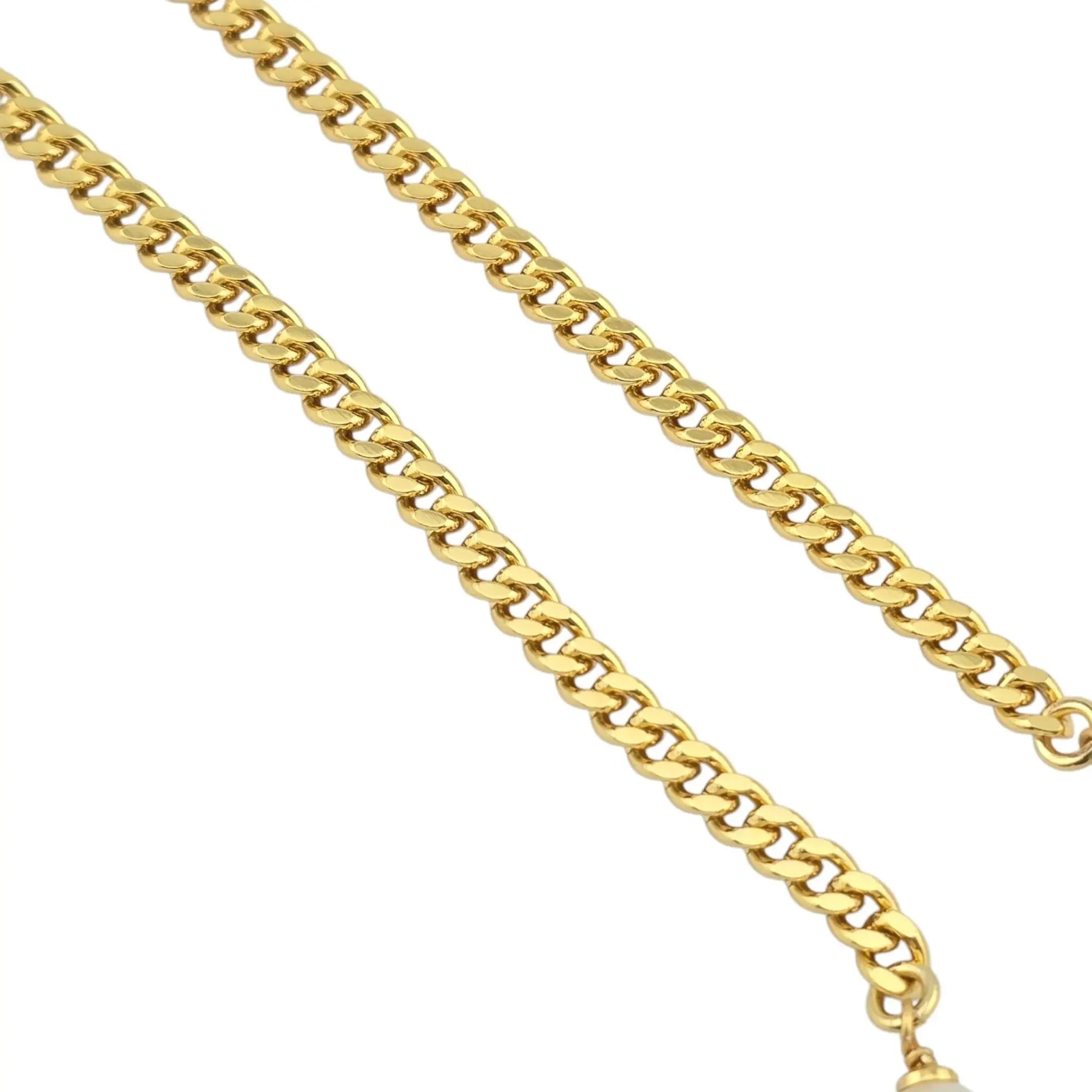 Chanel CC Faux Pearl Leather Necklace 2024 CHANEL