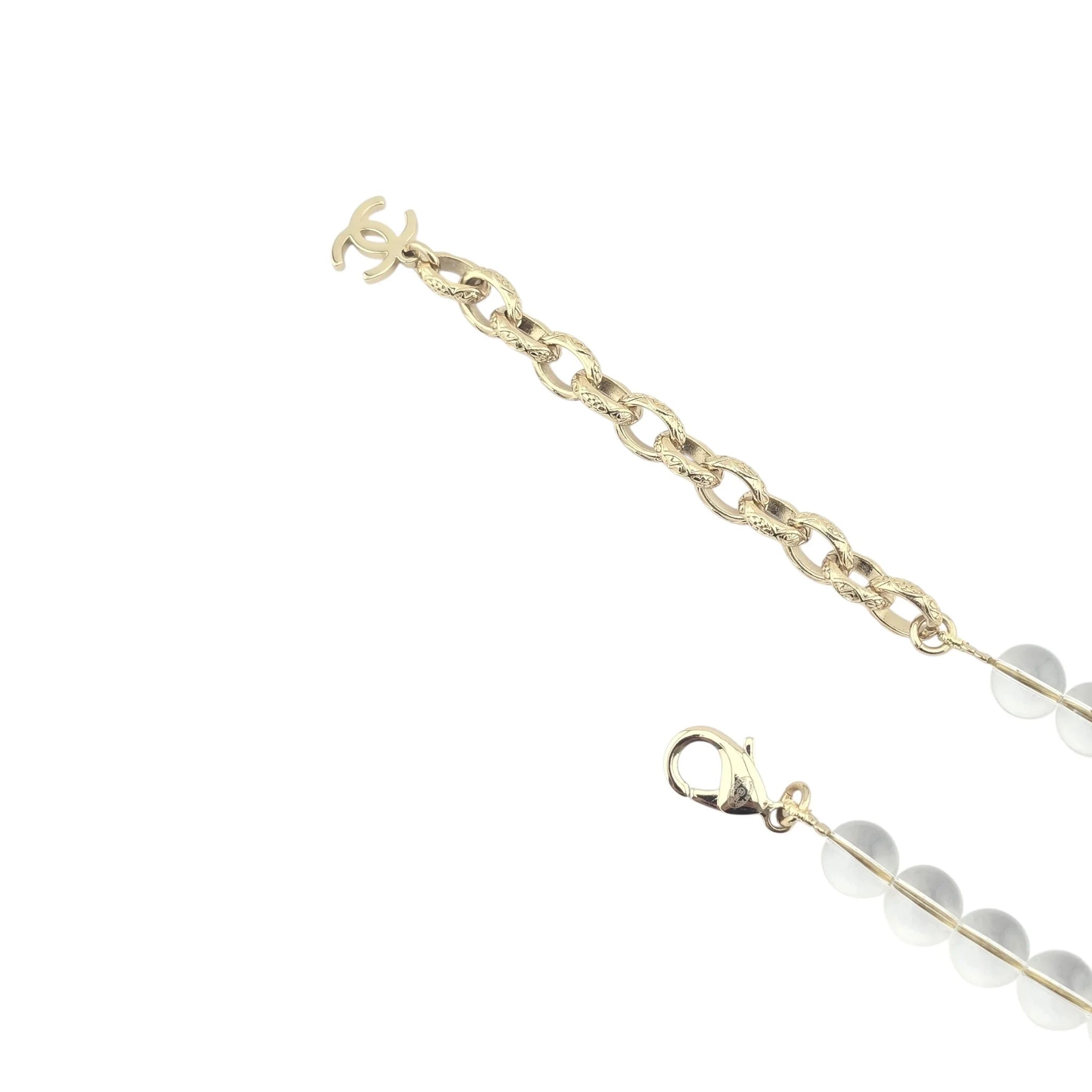 Chanel CC Transparent Resin Choker Necklace 2025 CHANEL