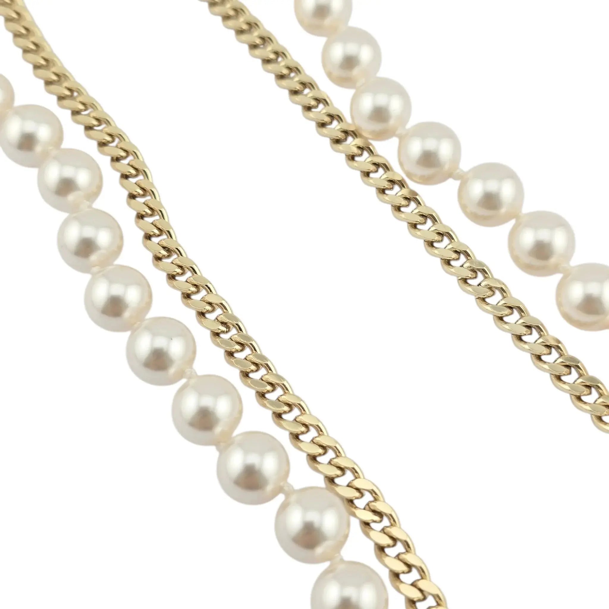 Chanel CC Large Pendant Long Faux Pearl Layered Necklace 2021 CHANEL