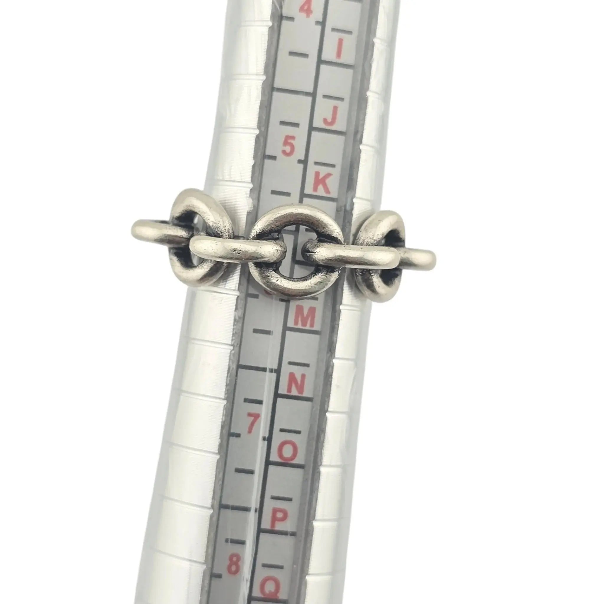 Chanel CC Silver Crystal Ring CHANEL