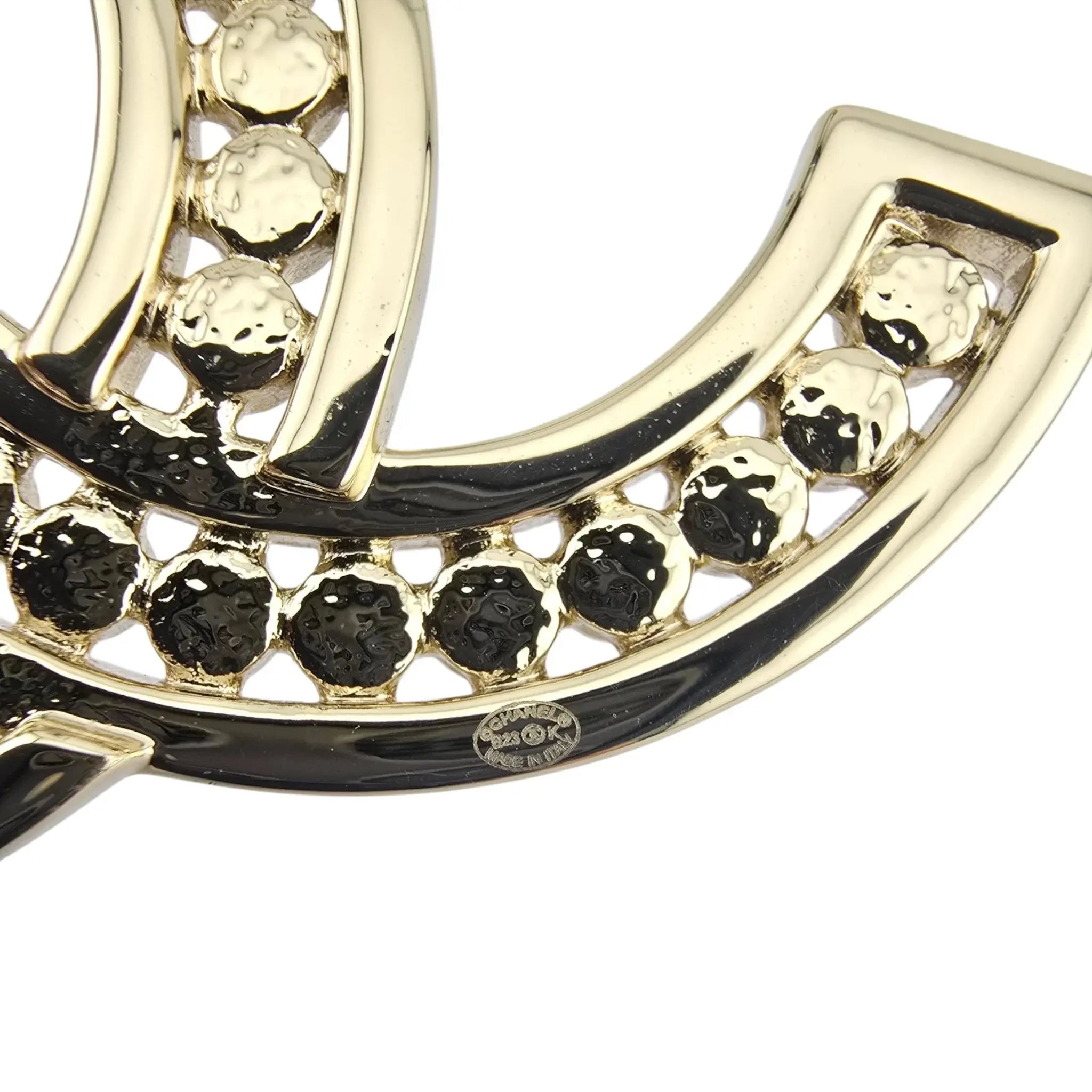 Chanel CC Gold Crystal Brooch B23 CHANEL