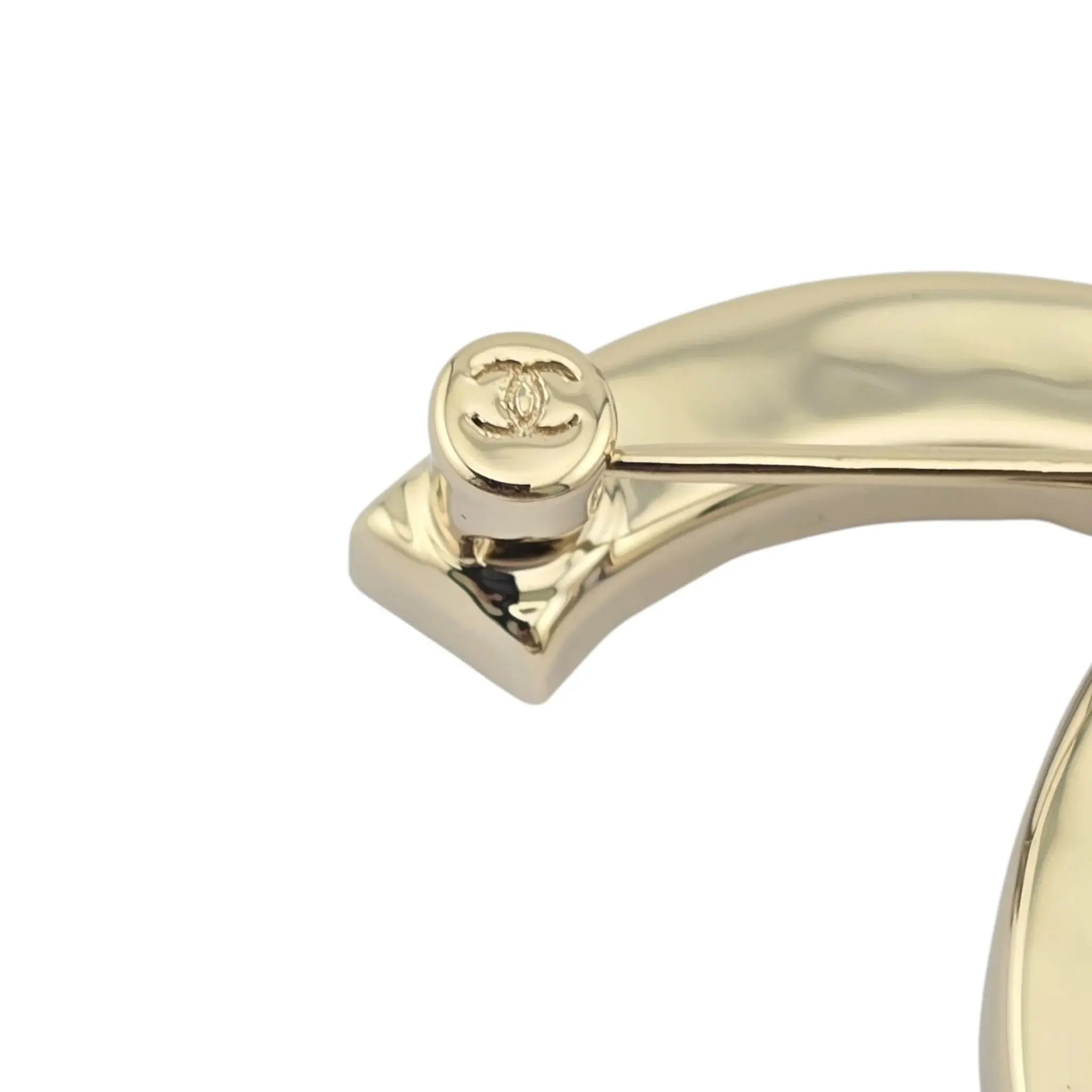 Chanel CC Gold Crystal Brooch B25 CHANEL