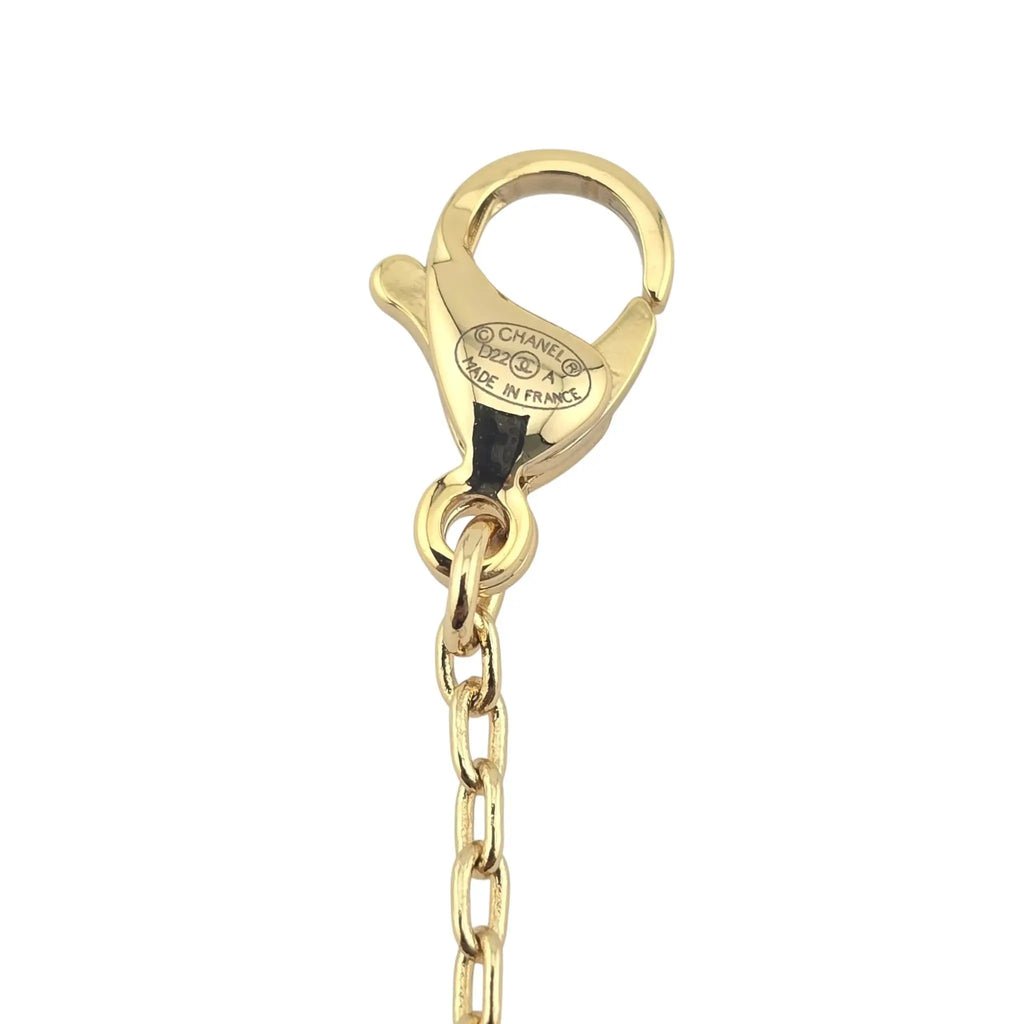 Chanel CC Gold / Black Pendant Necklace 2022 CHANEL
