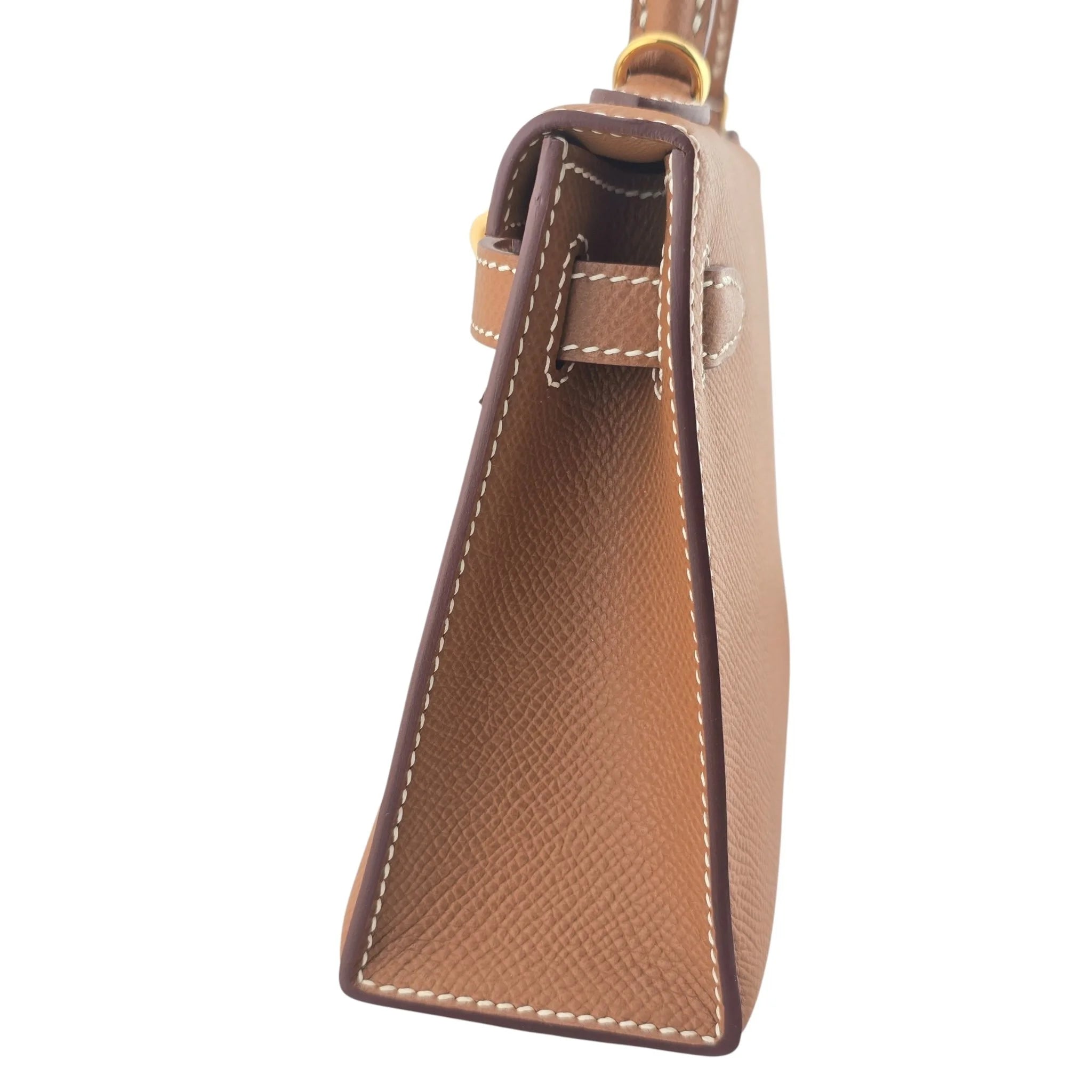 Hermes Mini Kelly II Gold Epsom Gold Hardware Bag HERMES