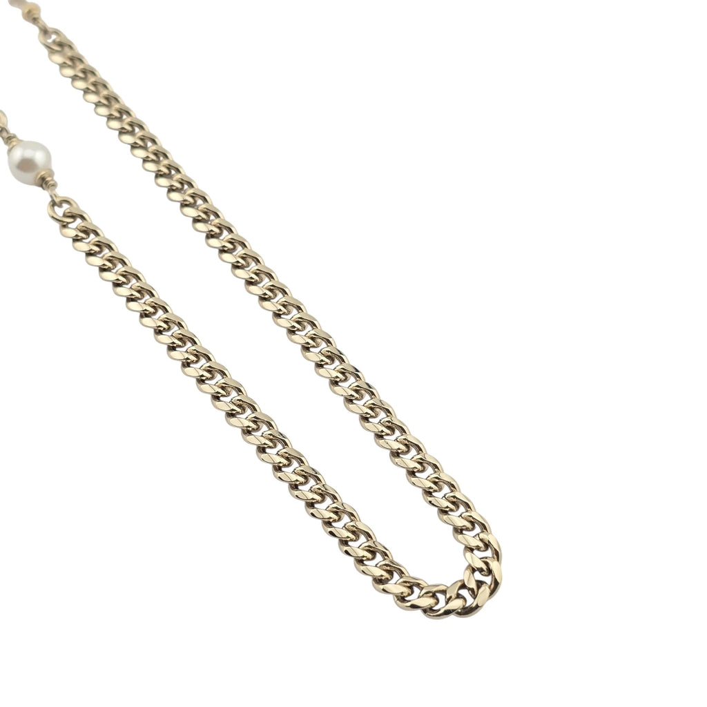 Chanel CC White Heart Long Necklace 2022 CHANEL