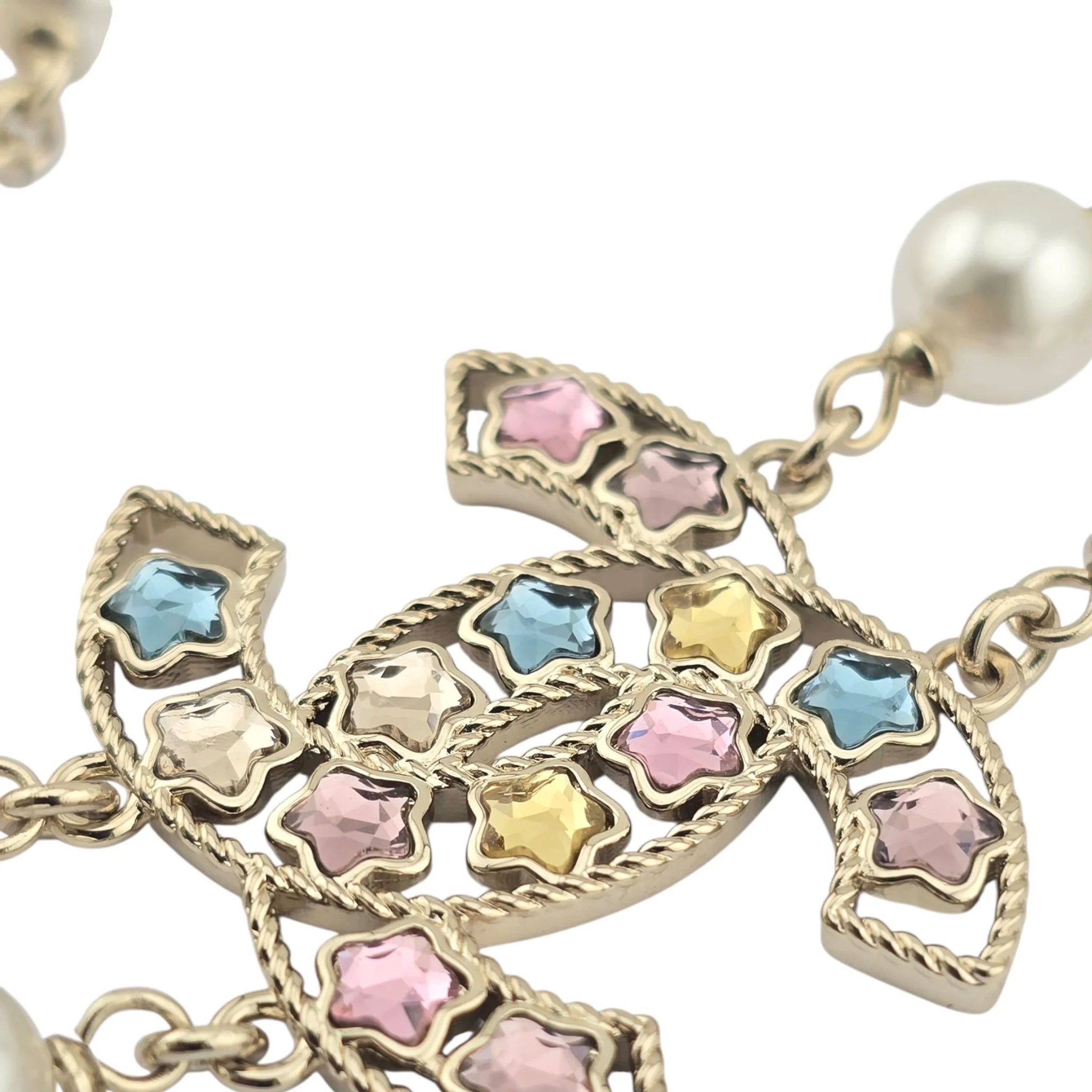 Chanel CC Multicoloured Faux Pearl Necklace 2025 CHANEL