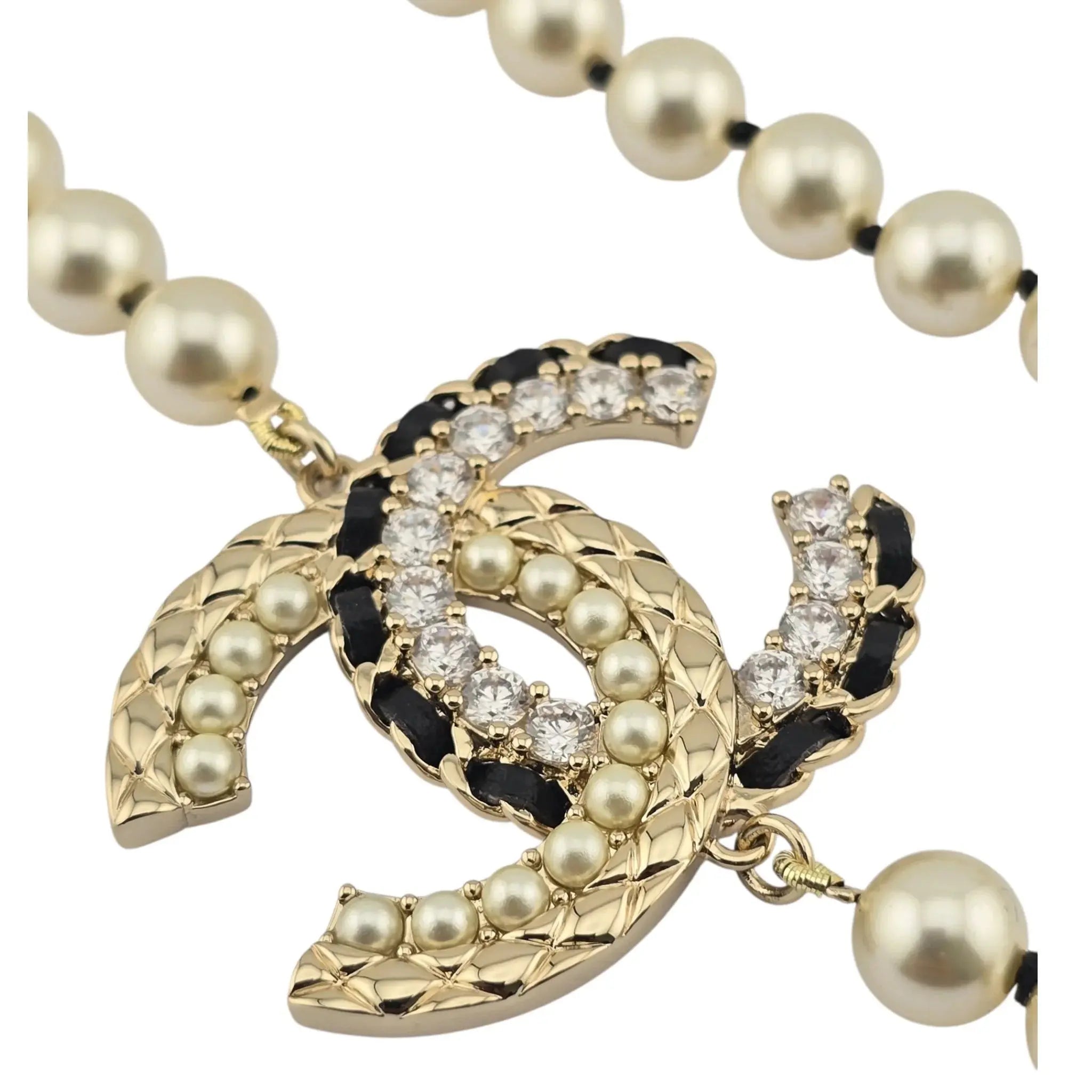Chanel CC Long Faux Pearl Necklace 2022 CHANEL