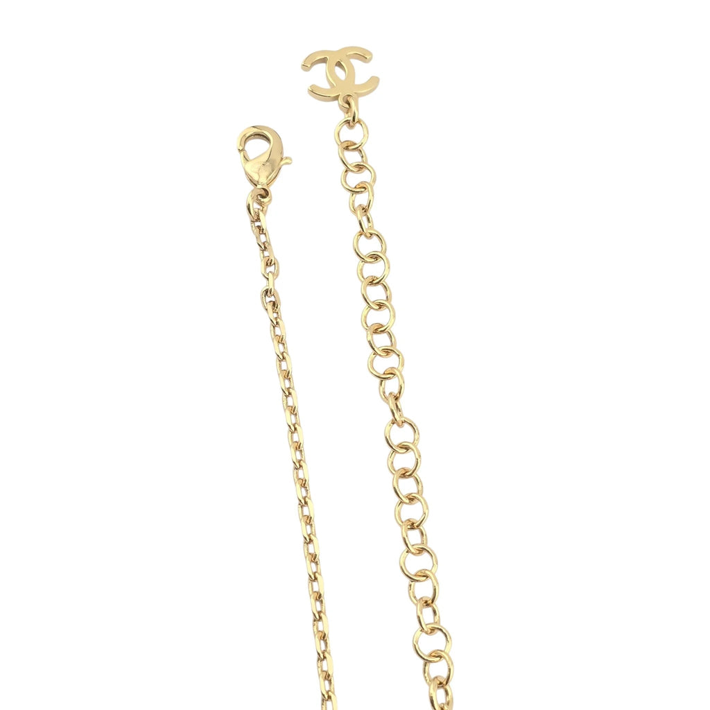 Chanel CC Round Gold Necklace 2025 CHANEL