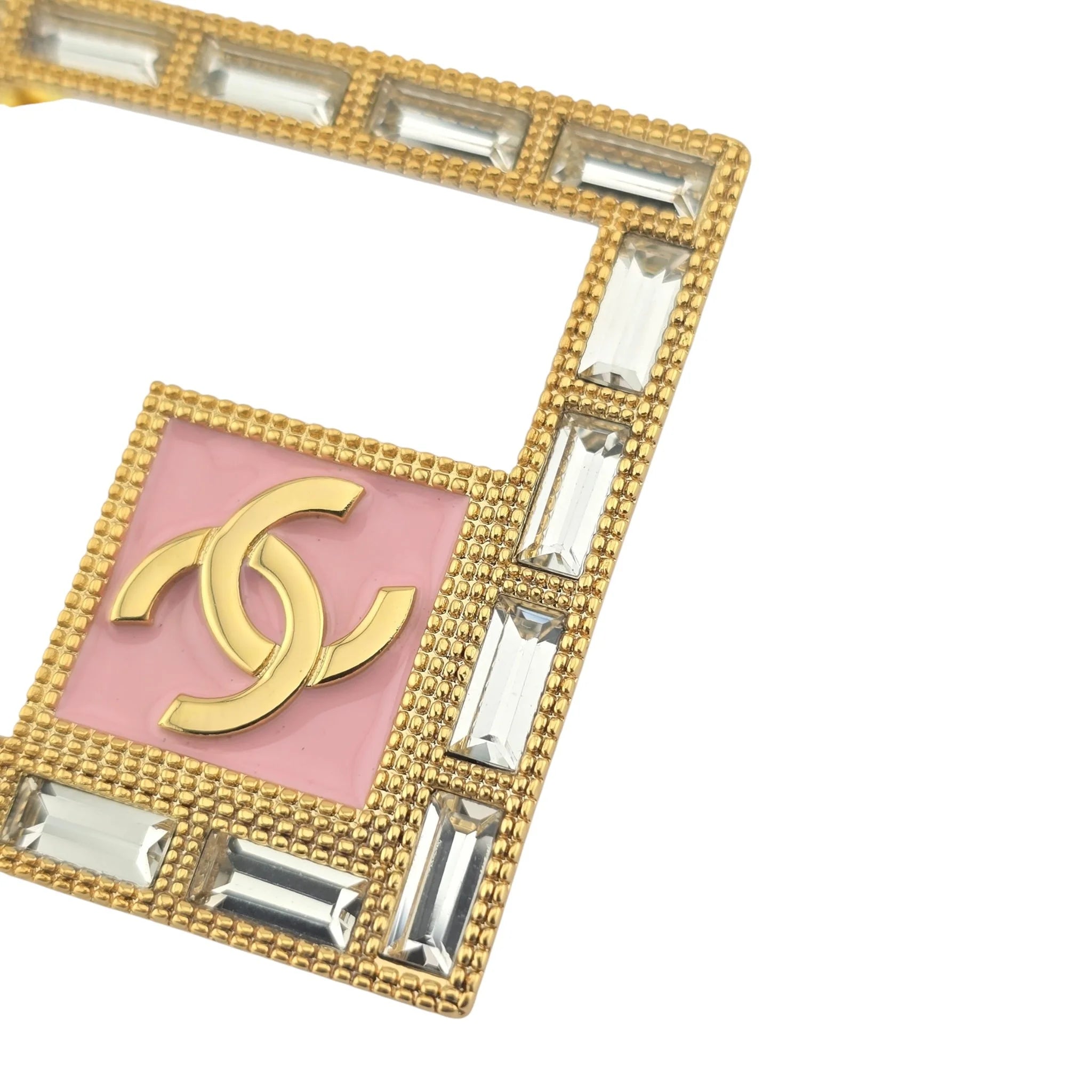 Chanel CC SS24 Crystal Square Earrings 2024 CHANEL
