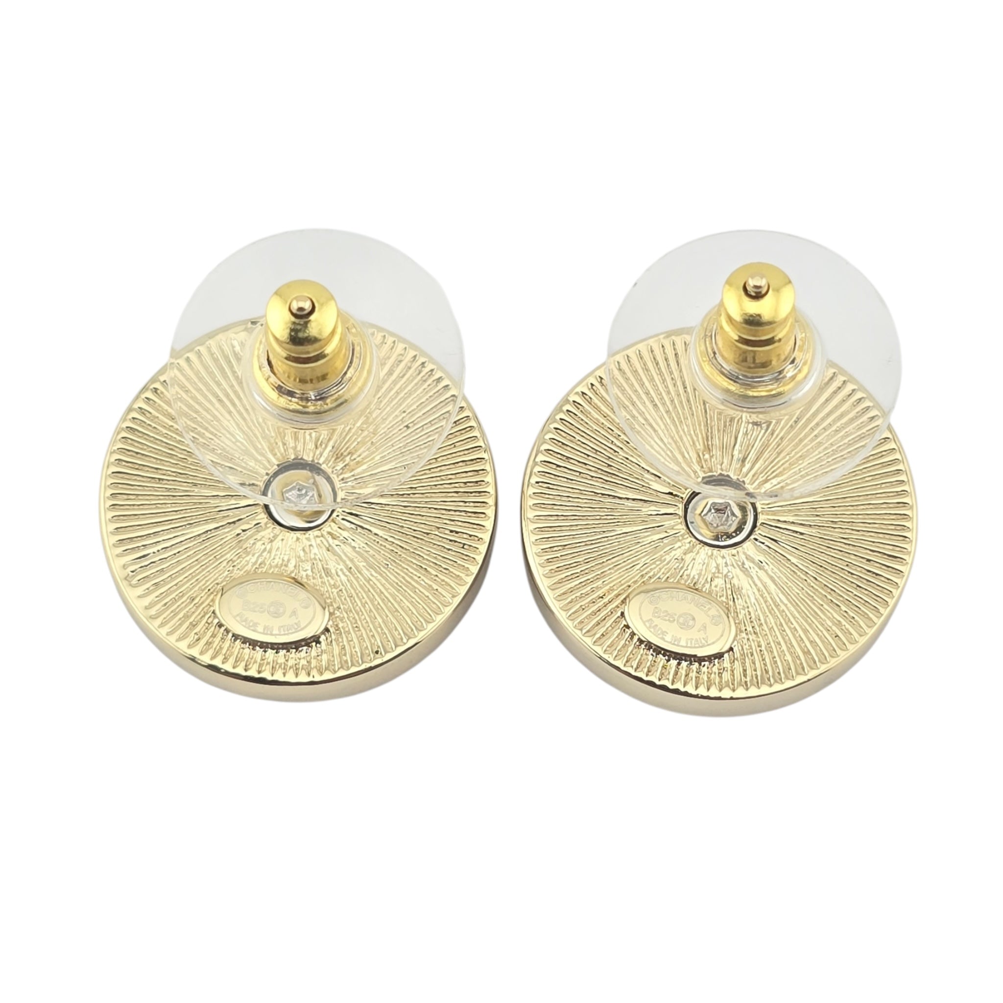 Chanel CC Round Gold Silver Earrings 2025 CHANEL
