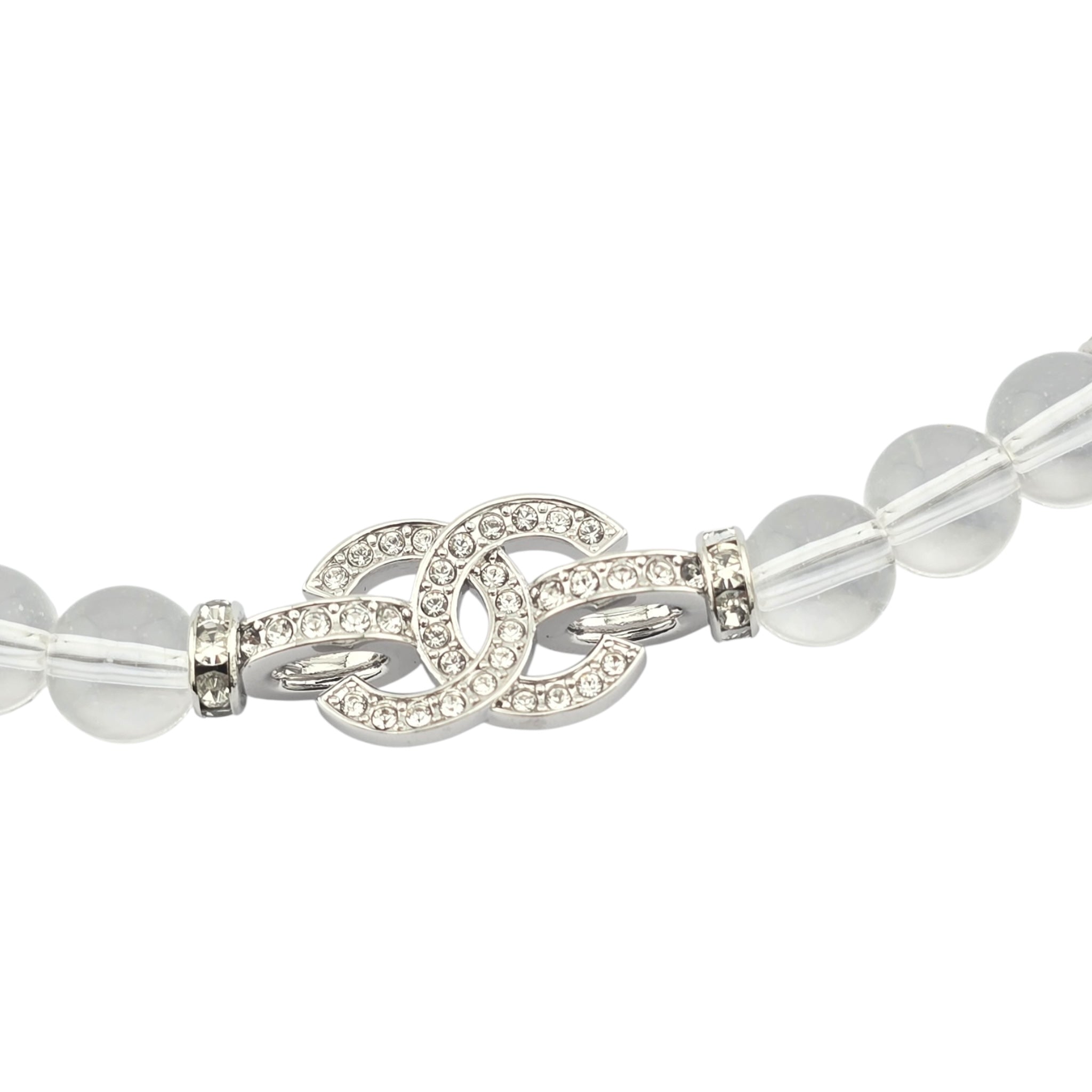 Chanel CC Transparent Pearl Choker Necklace 2025 CHANEL