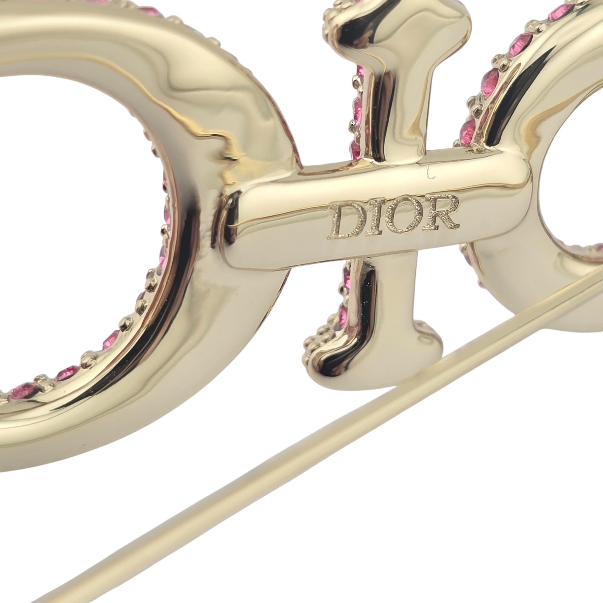Christian Dior Miss Dior Pink Crystal Brooch 