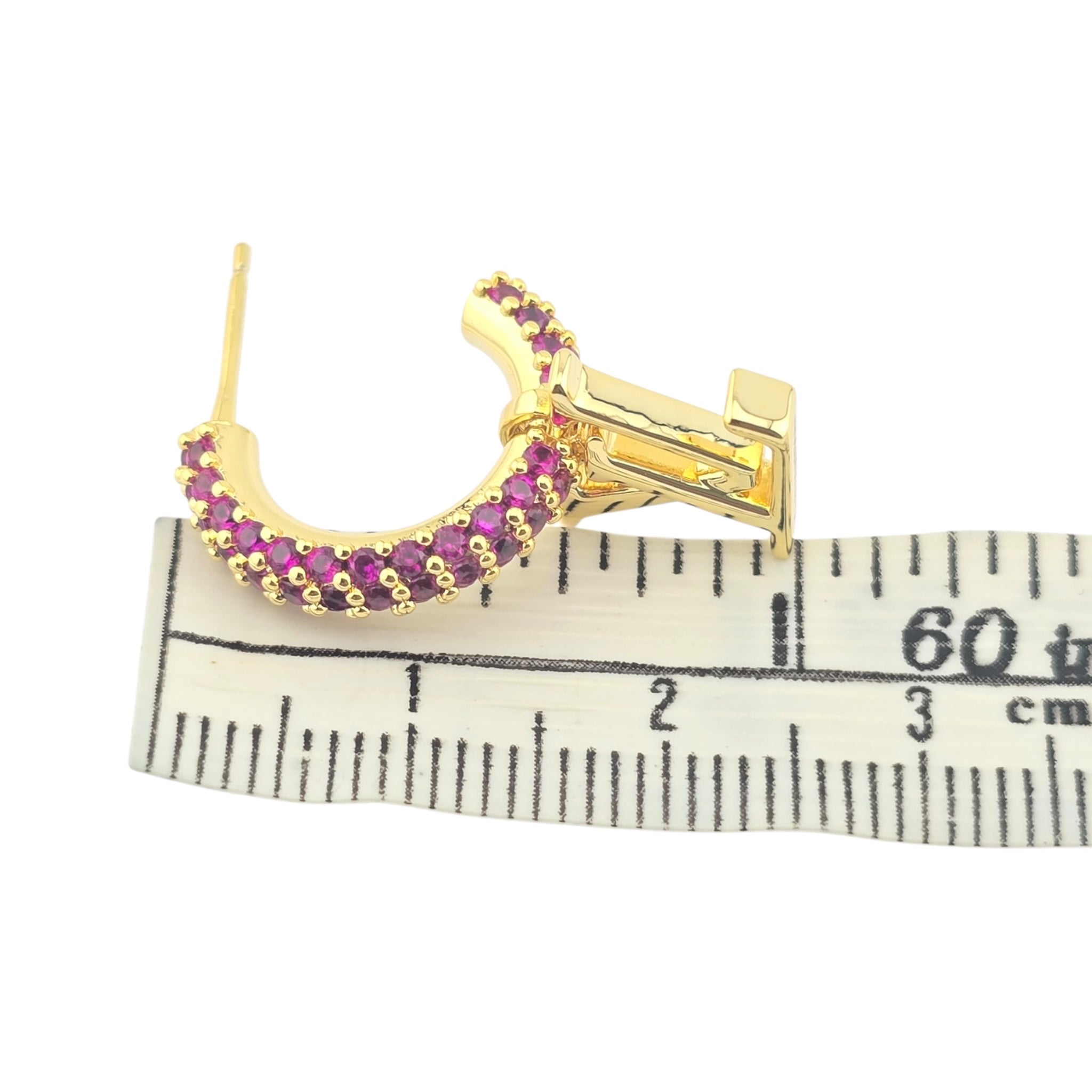 Louis Vuitton LV Iconic Strass Pink Crystals Earrings 