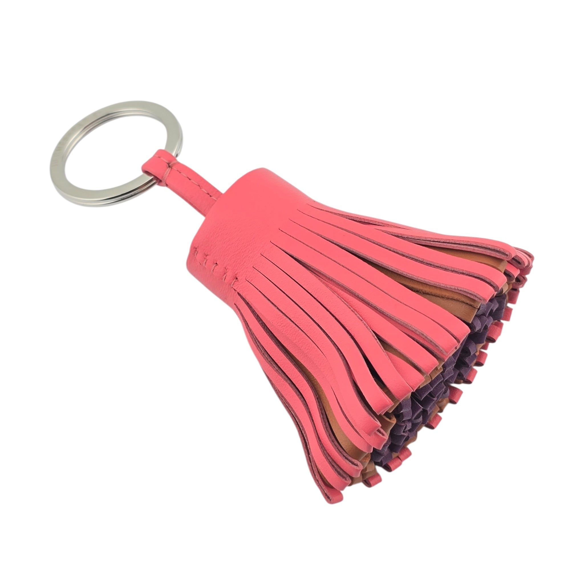 Hermes Carmen Key Ring Rose Azalee HERMES