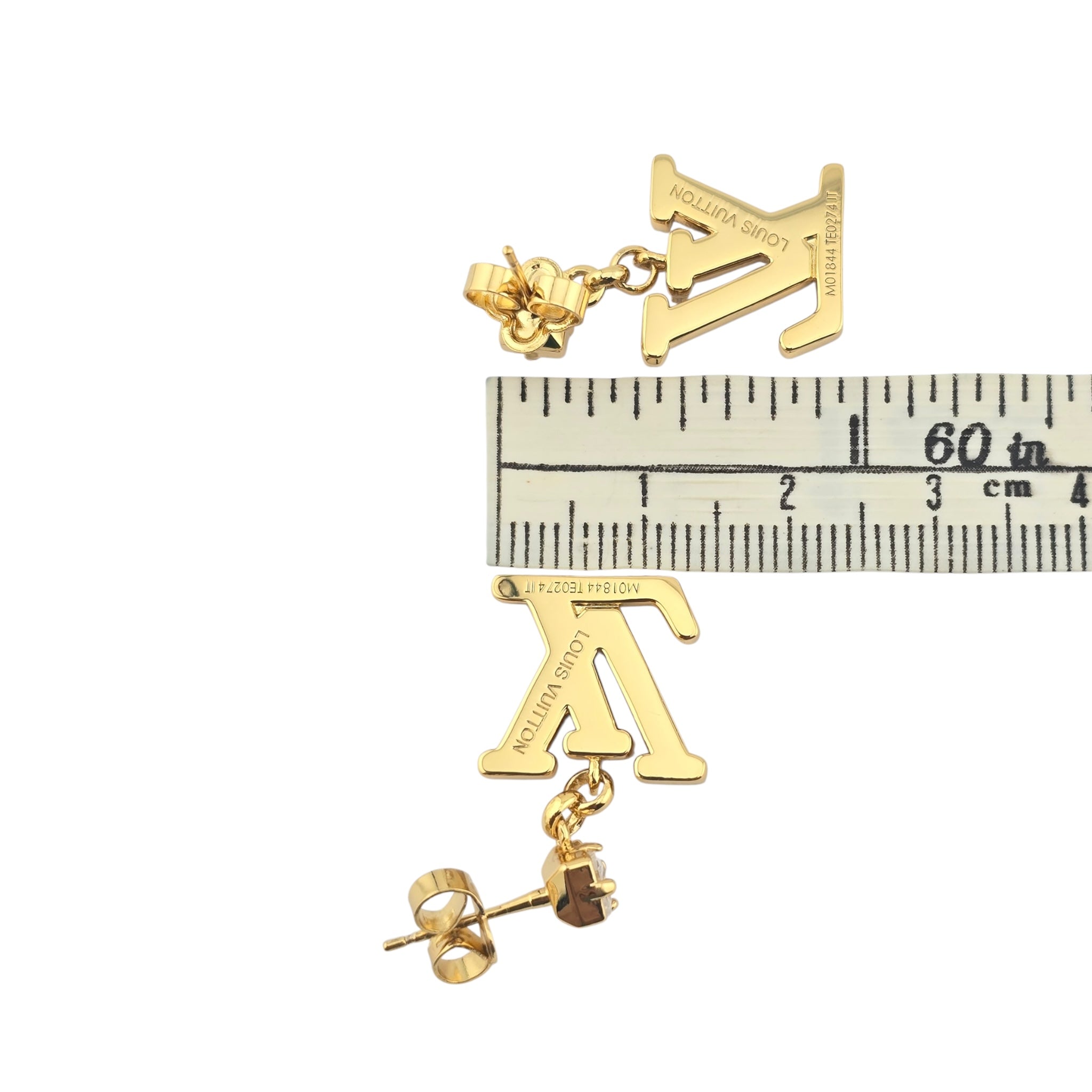 Louis Vuitton Lady LV Gold Earrings