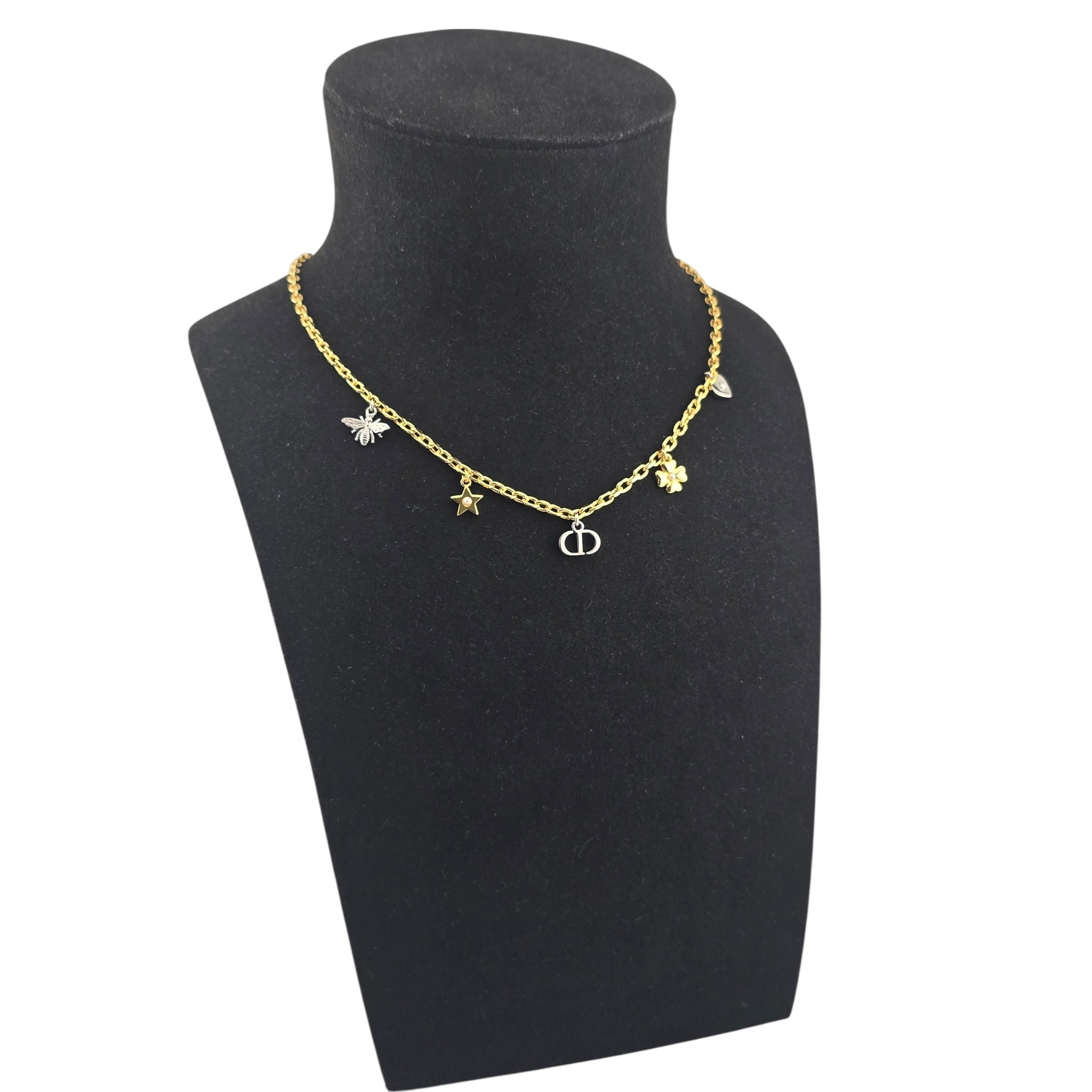 Christian Dior Petit CD Lucky Charms Necklace