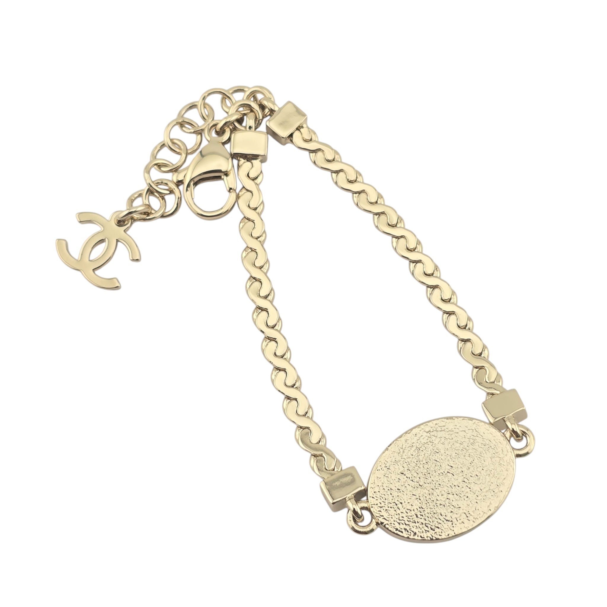 Chanel CC Gold Black Enamel Bracelet 2025