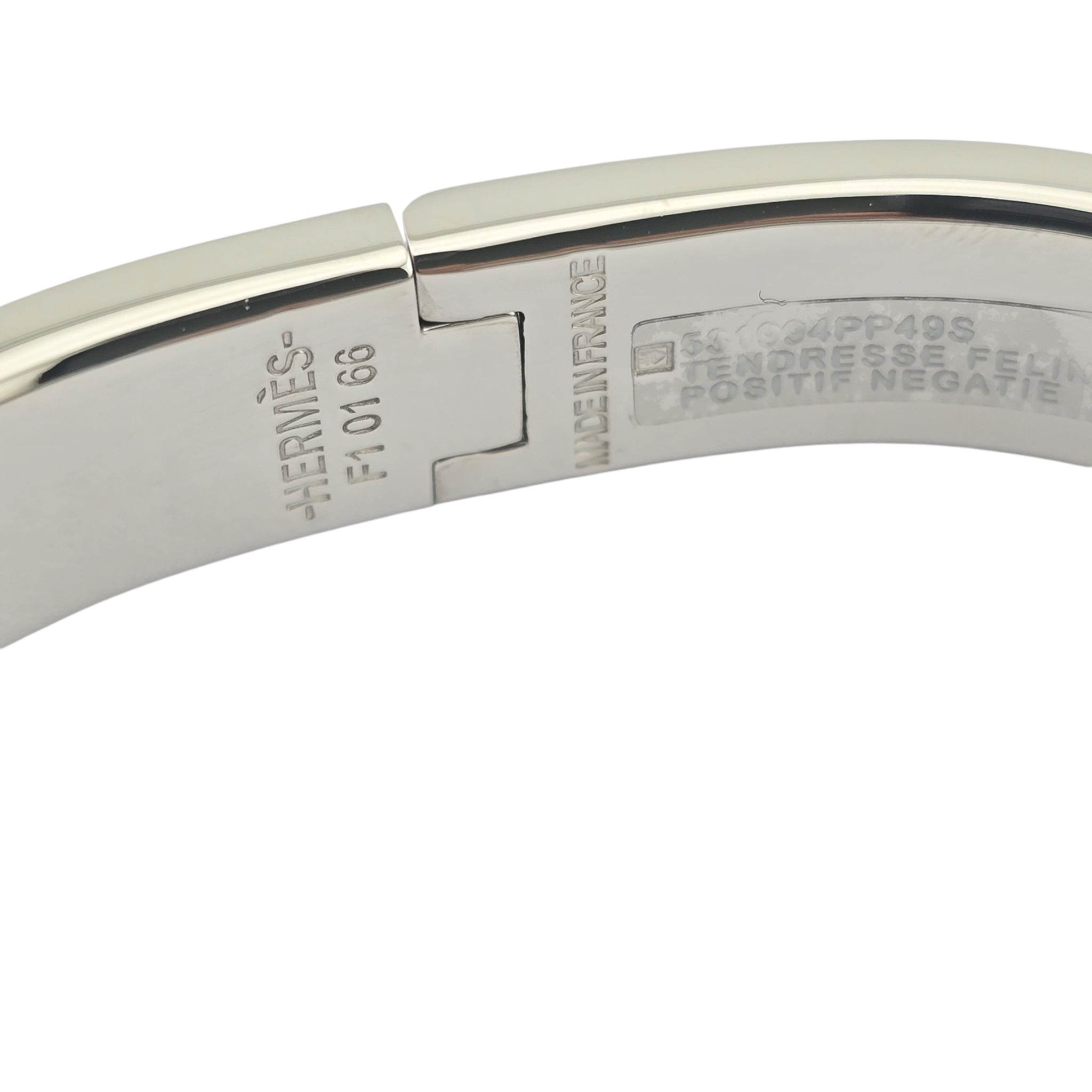 Hermes Clic H Bracelet Red Palladium GM