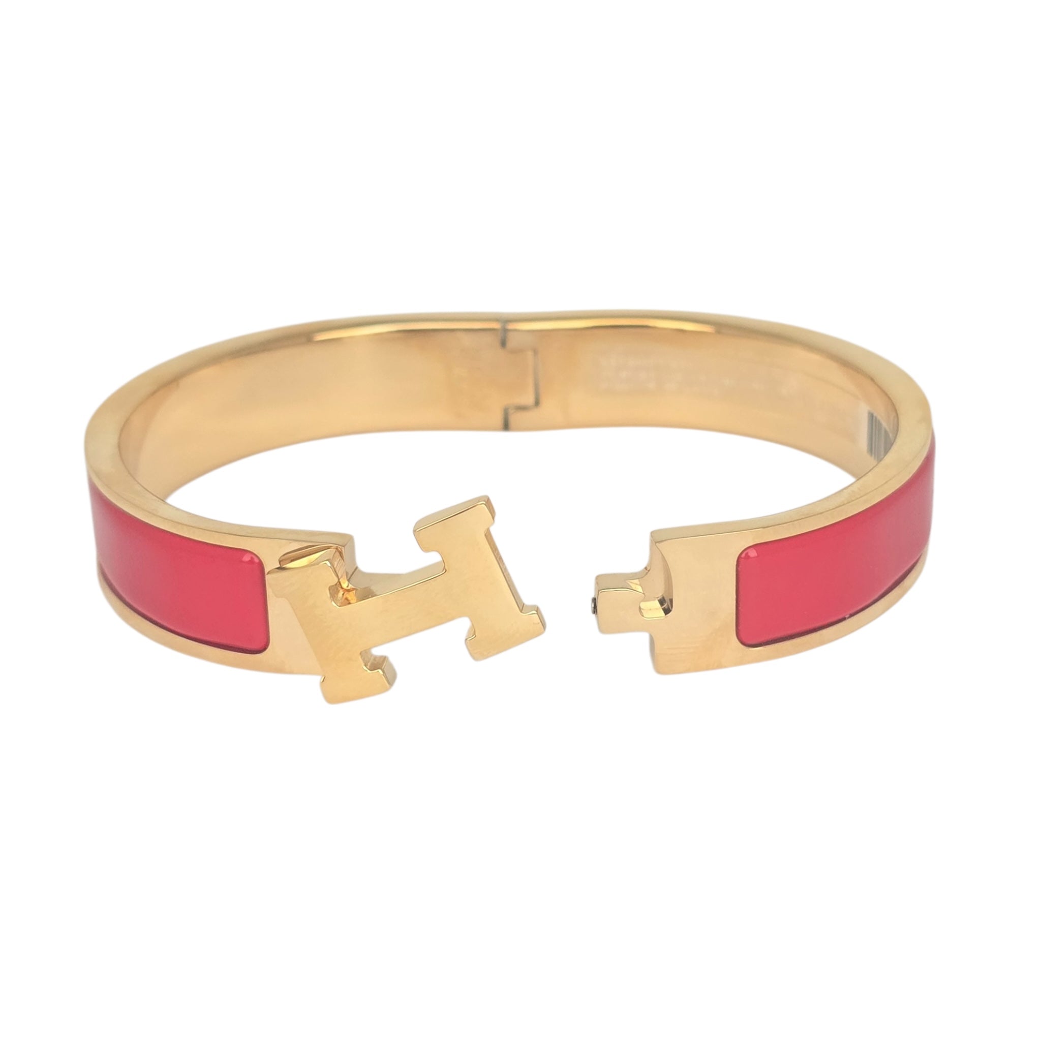 Hermes Clic H Bracelet Red Gold GM