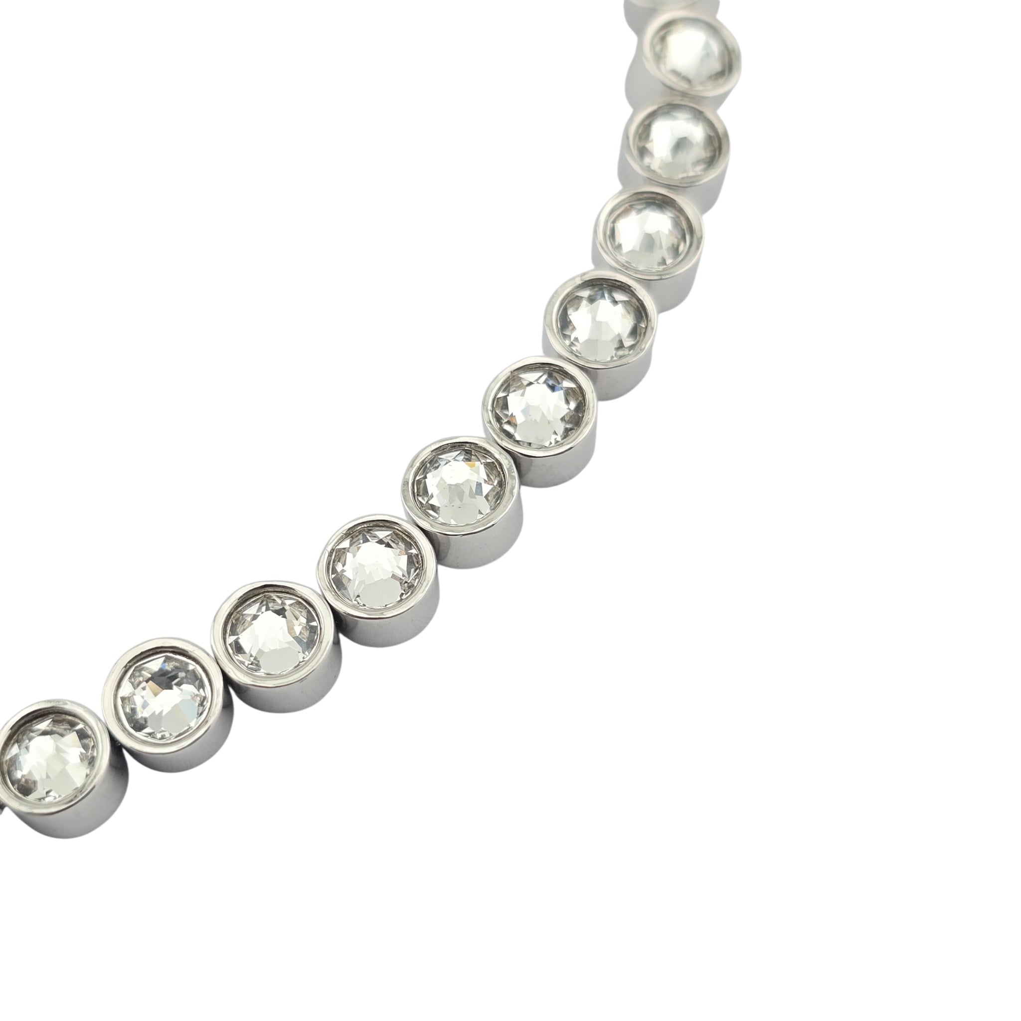 Chanel CC Faux Pearl Crystal Blue Heart Necklace 2025