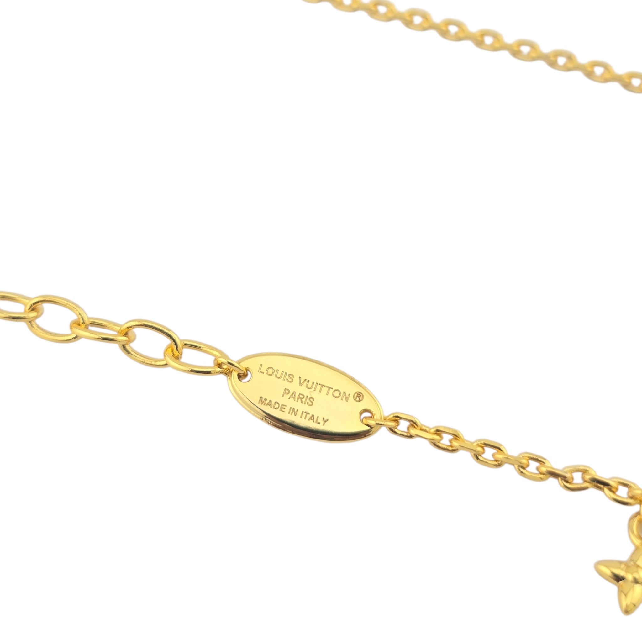 Louis Vuitton LV Blooming Pearls Gold  Necklace
