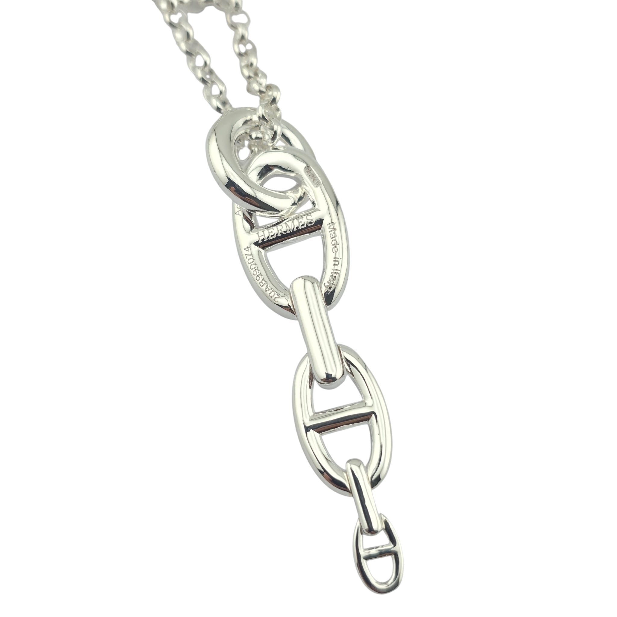 Hermes Chaine d'Ancre Enchainee Pendant Large Model
