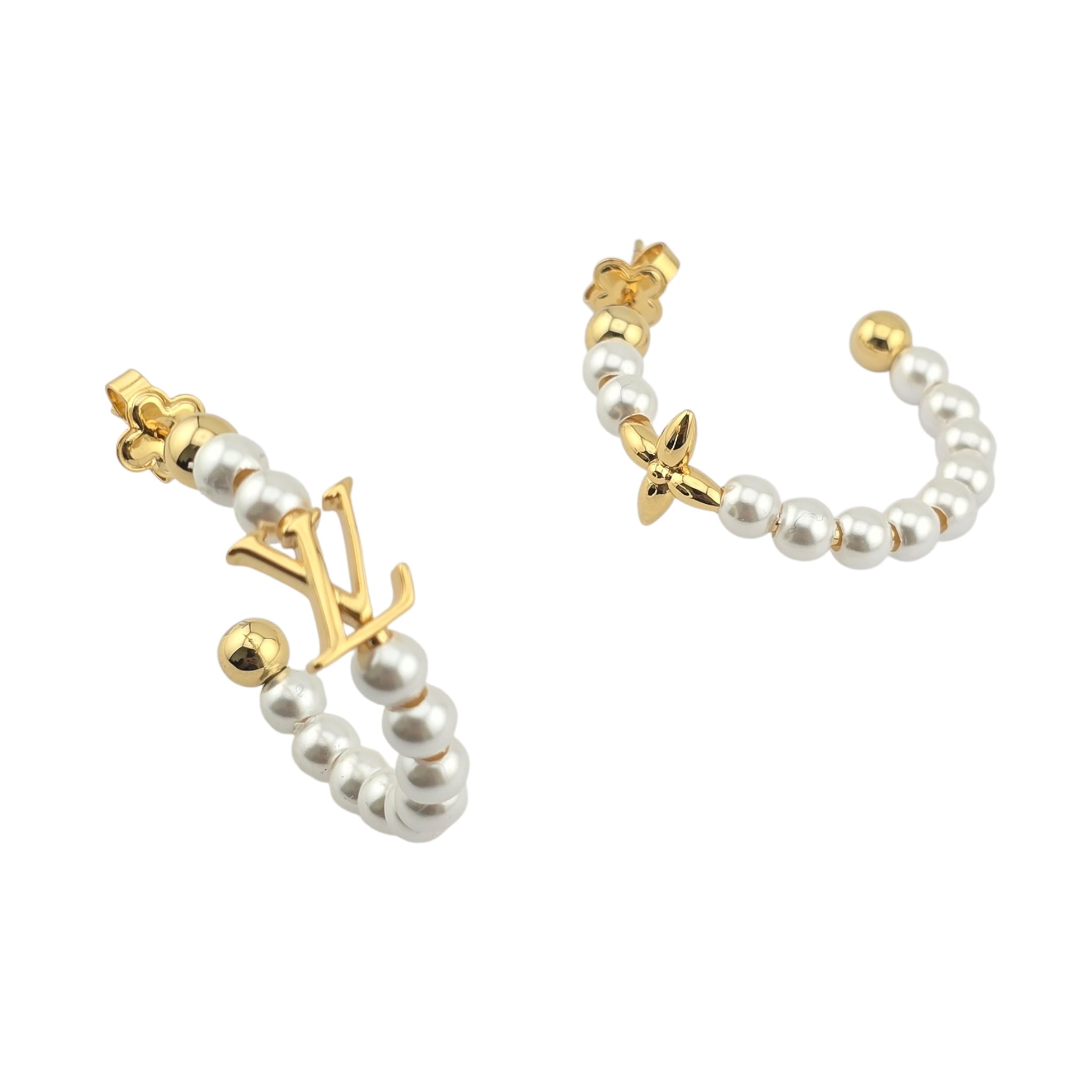 Louis Vuitton My LV Pearl Hoop Earrings
