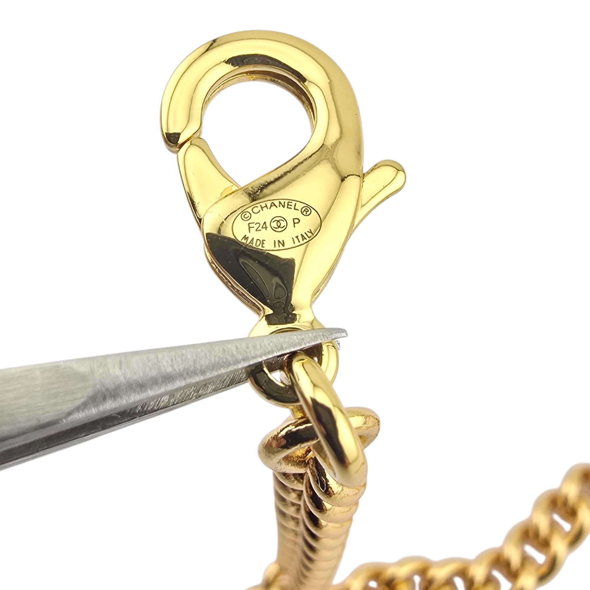 Chanel CC F24 Gold Pendant Necklace 2024 CHANEL