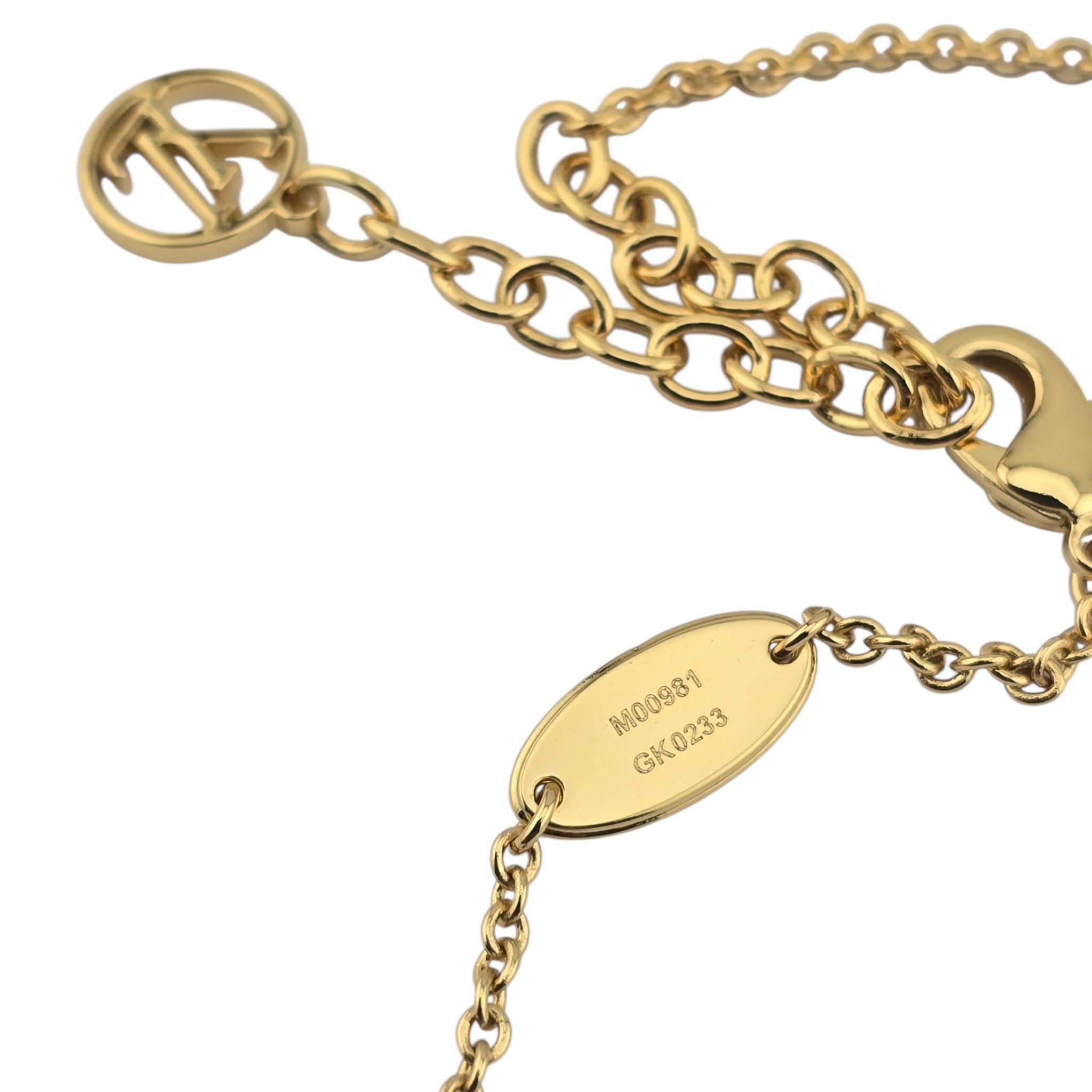 Louis Vuitton LV Floragram Gold Necklace LOUIS VUITTON