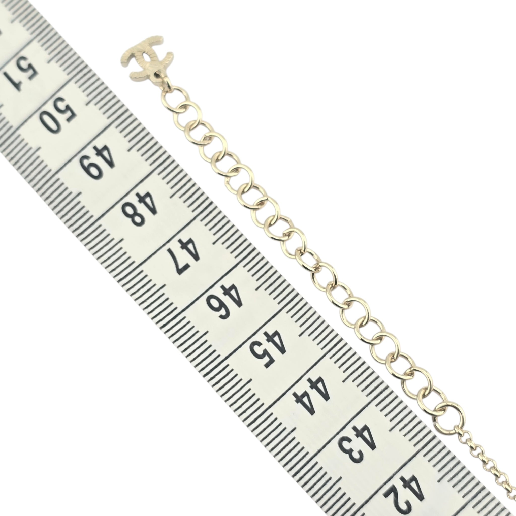 Chanel CC Gold Metal Heart Crystal Necklace 2025 CHANEL