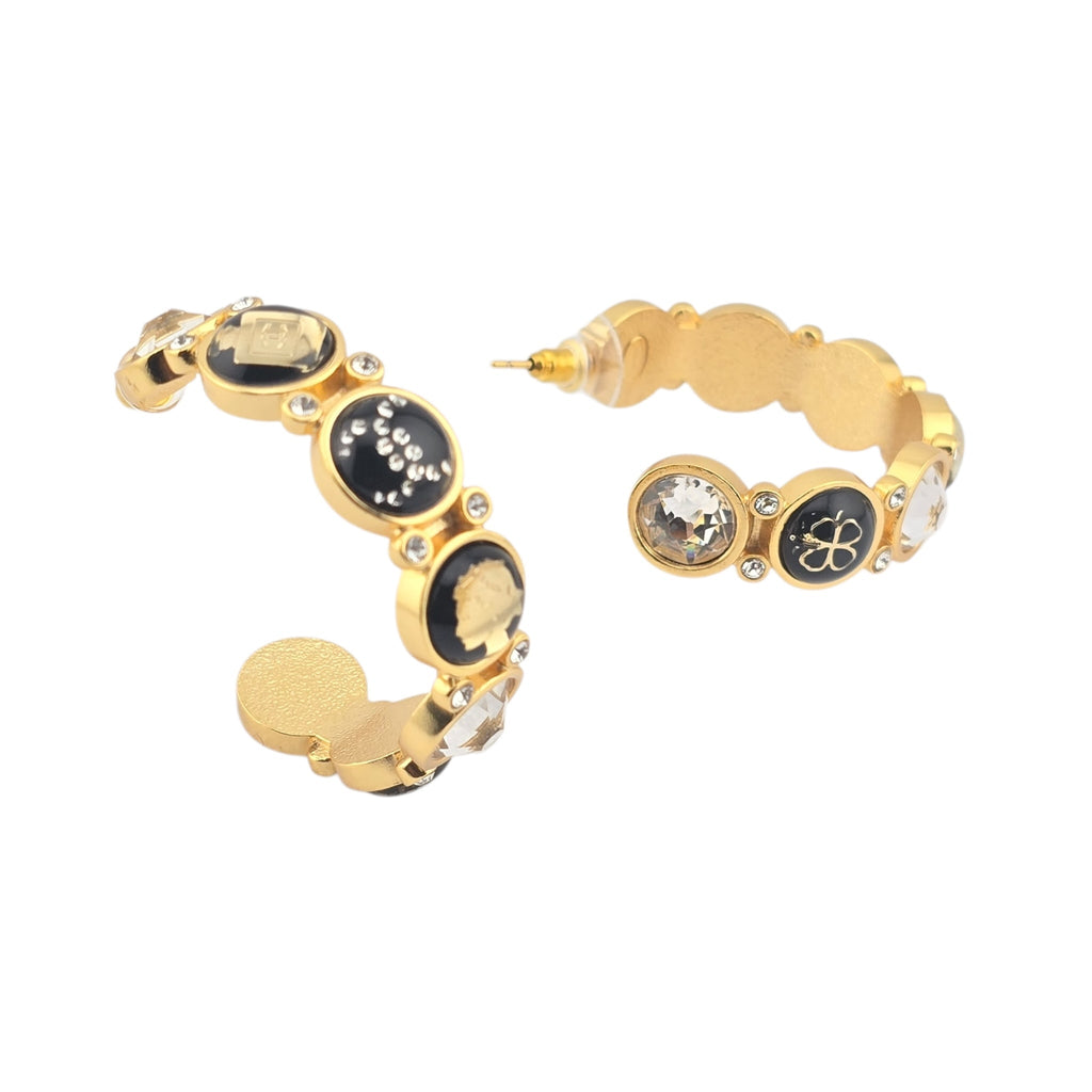 Chanel CC Gold Hoop Earrings 2020 CHANEL