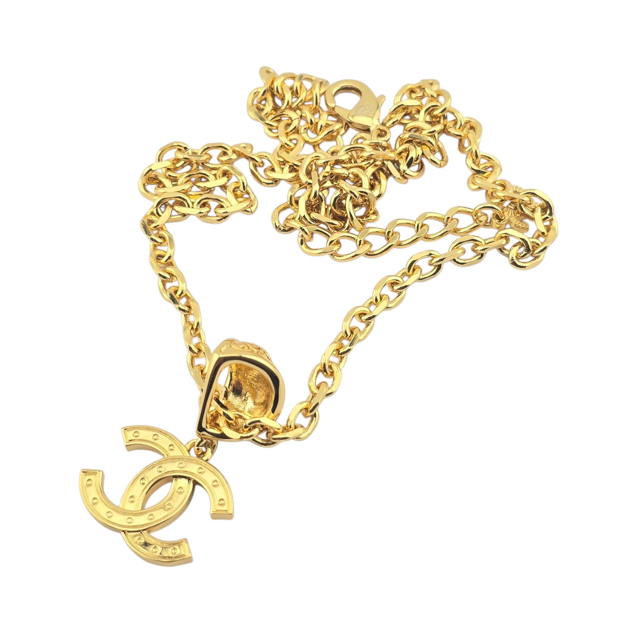 Chanel CC Gold Pendant Necklace 2025 CHANEL