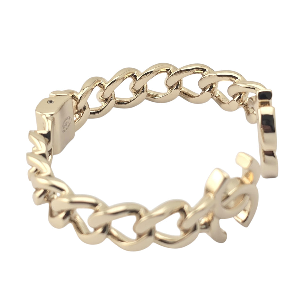 Chanel CC Metal Chain Link Gold Bracelet 2022 CHANEL