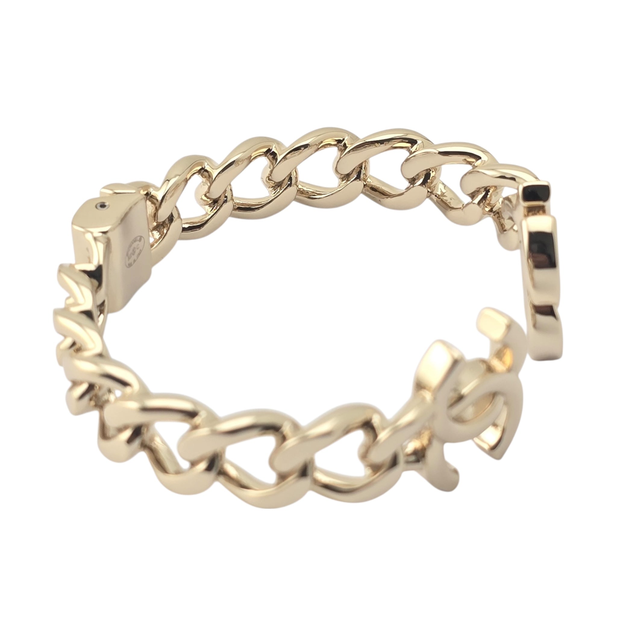 Chanel CC Metal Chain Link Gold Bracelet 2022 CHANEL