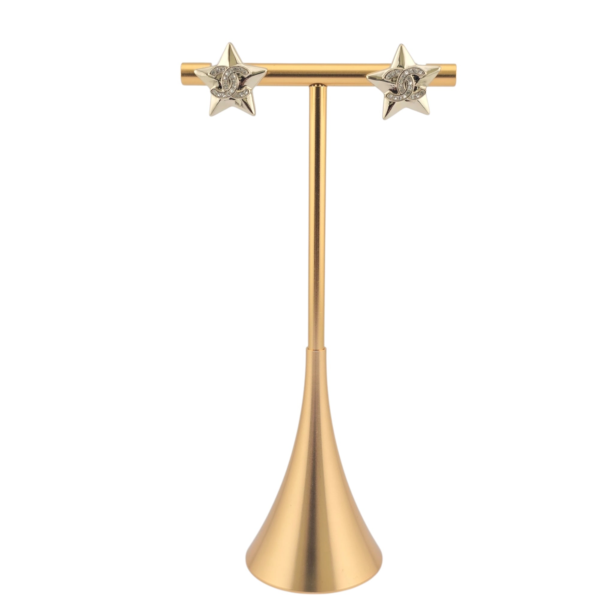 Chanel CC Gold Star Stud Earrings 2025 CHANEL