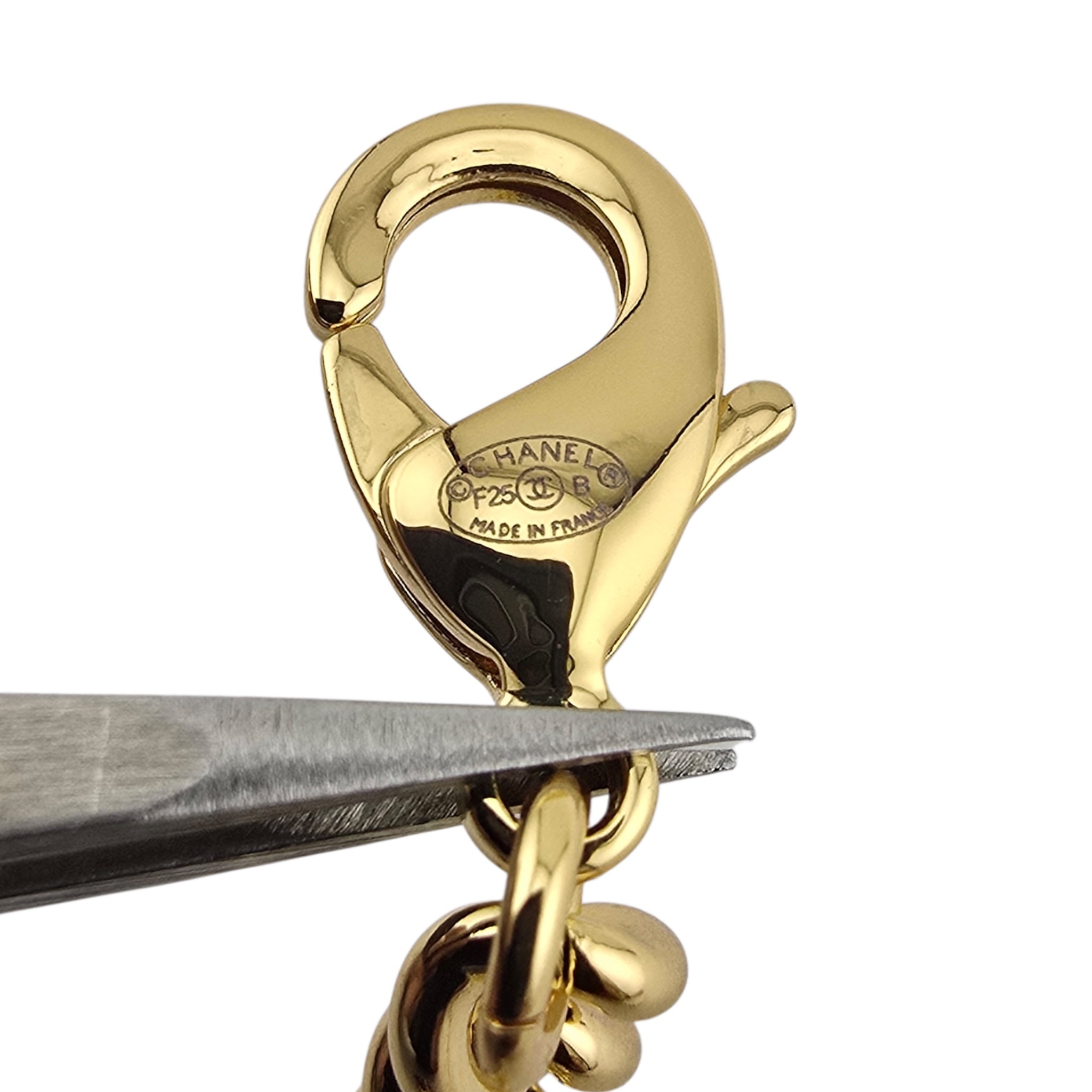 Chanel CC Gold Black Heart Pendant Bracelet 2025 CHANEL