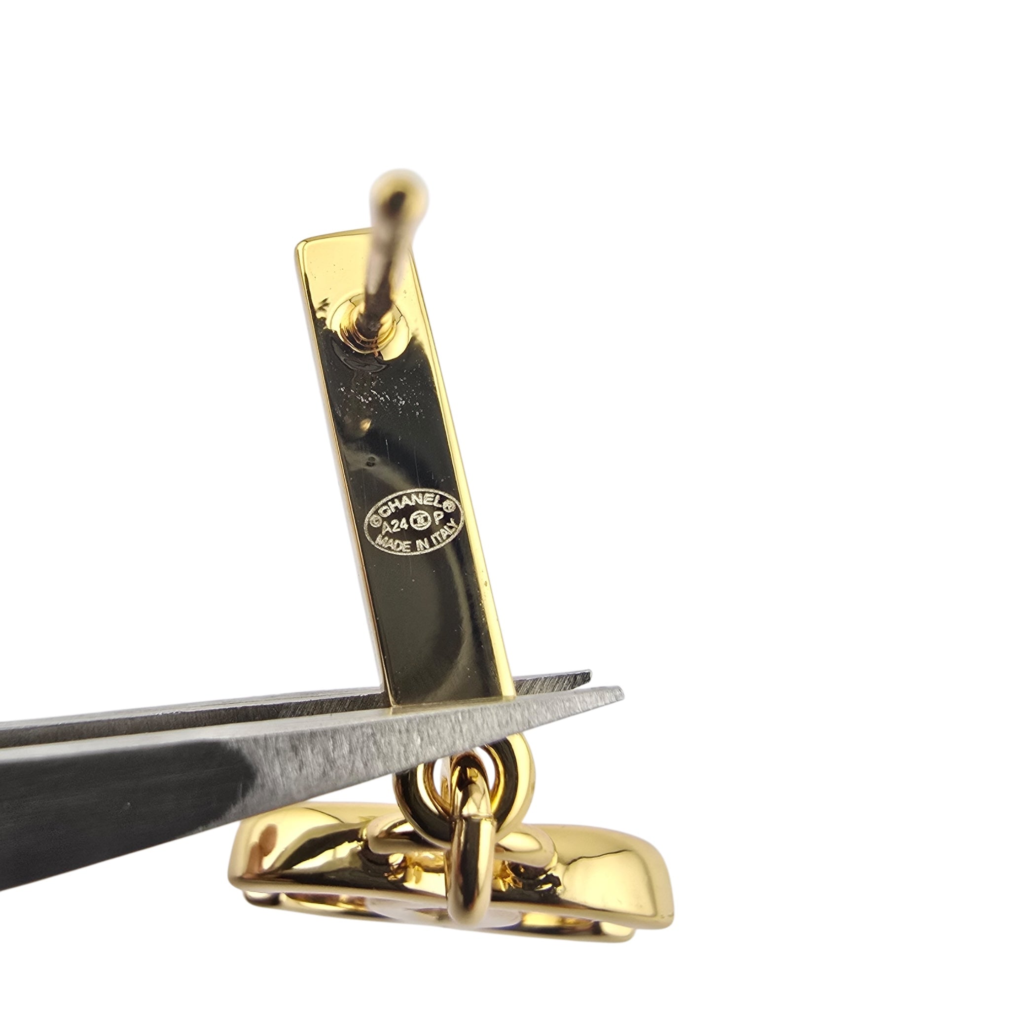 Chanel Gold Crystal Earrings 2024 CHANEL