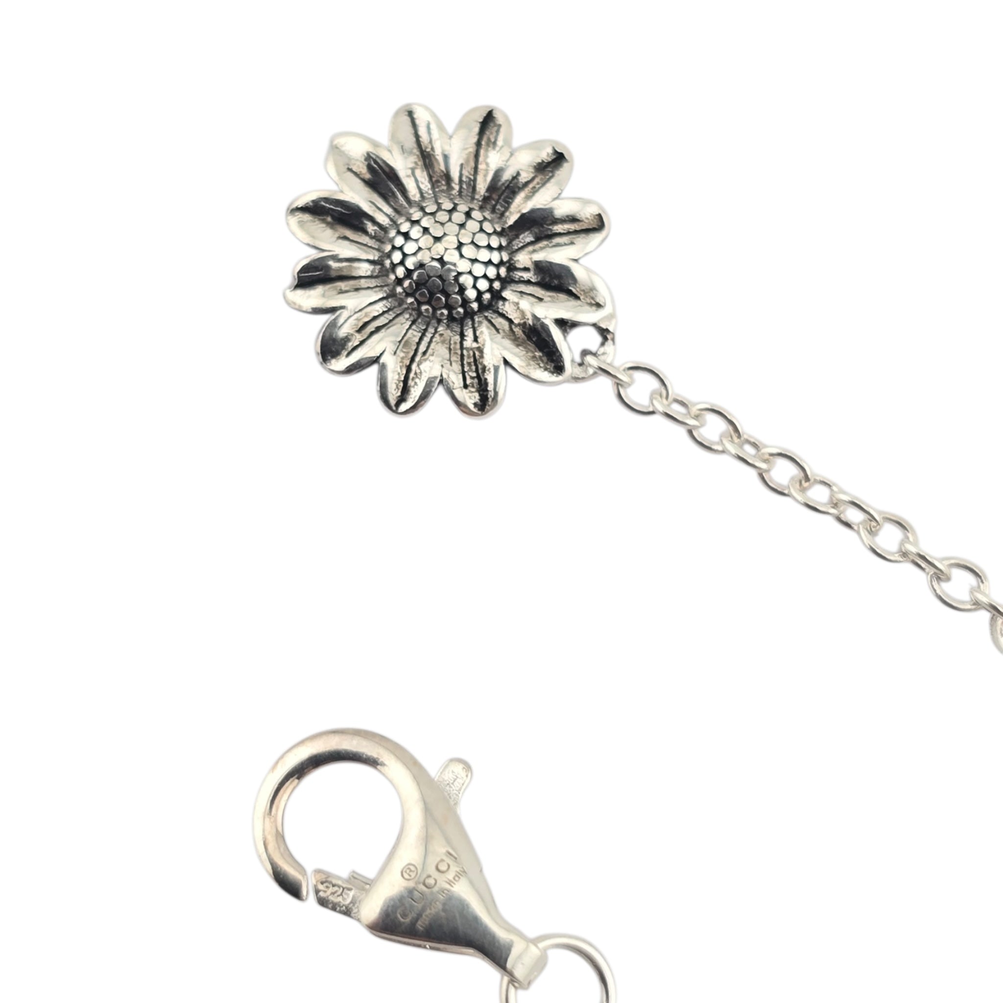 GUCCI GG Marmont Sterling Silver Pink Mother of Pearl Bracelet GUCCI