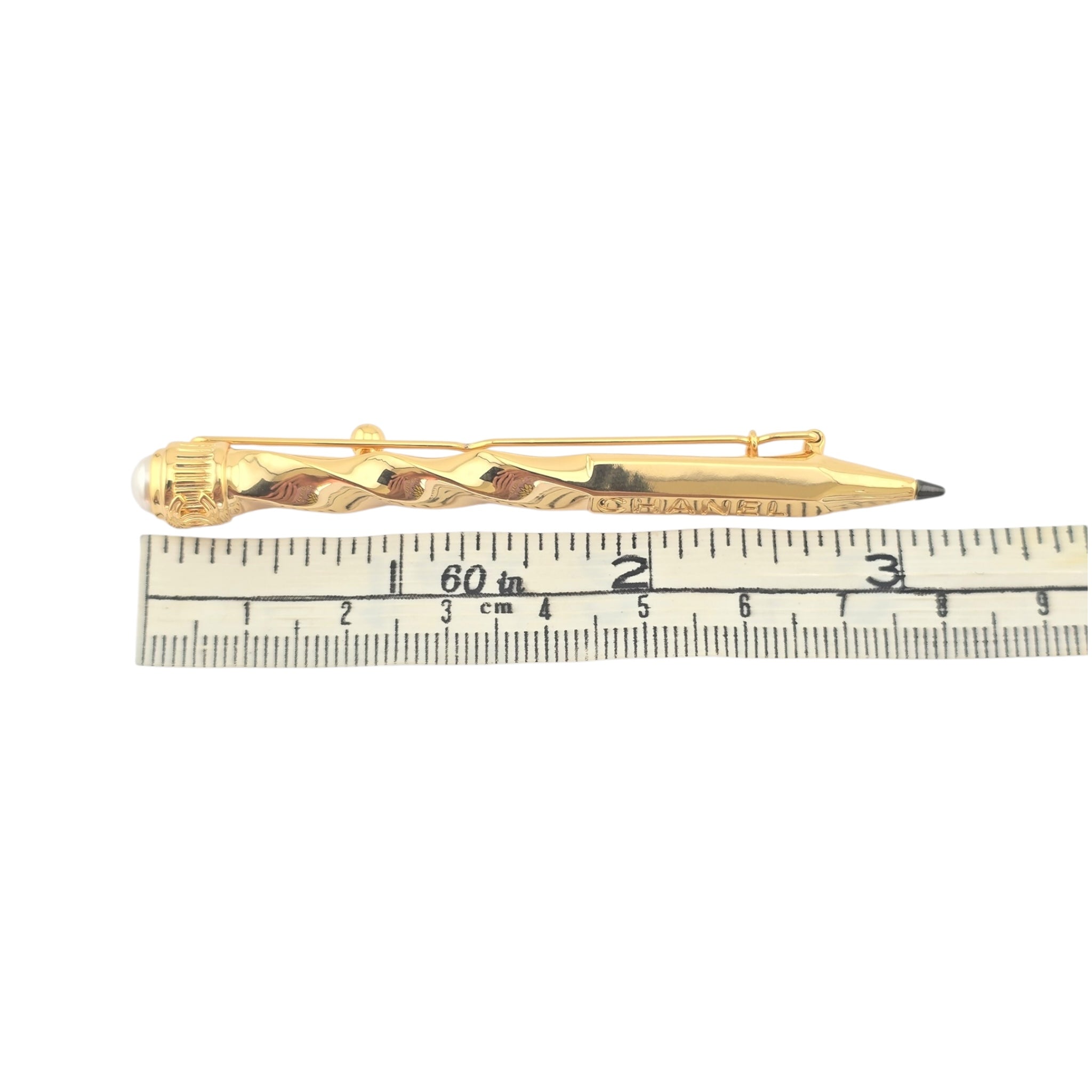 Chanel CC Gold Pencil Hair Clip Barrette 2025 CHANEL