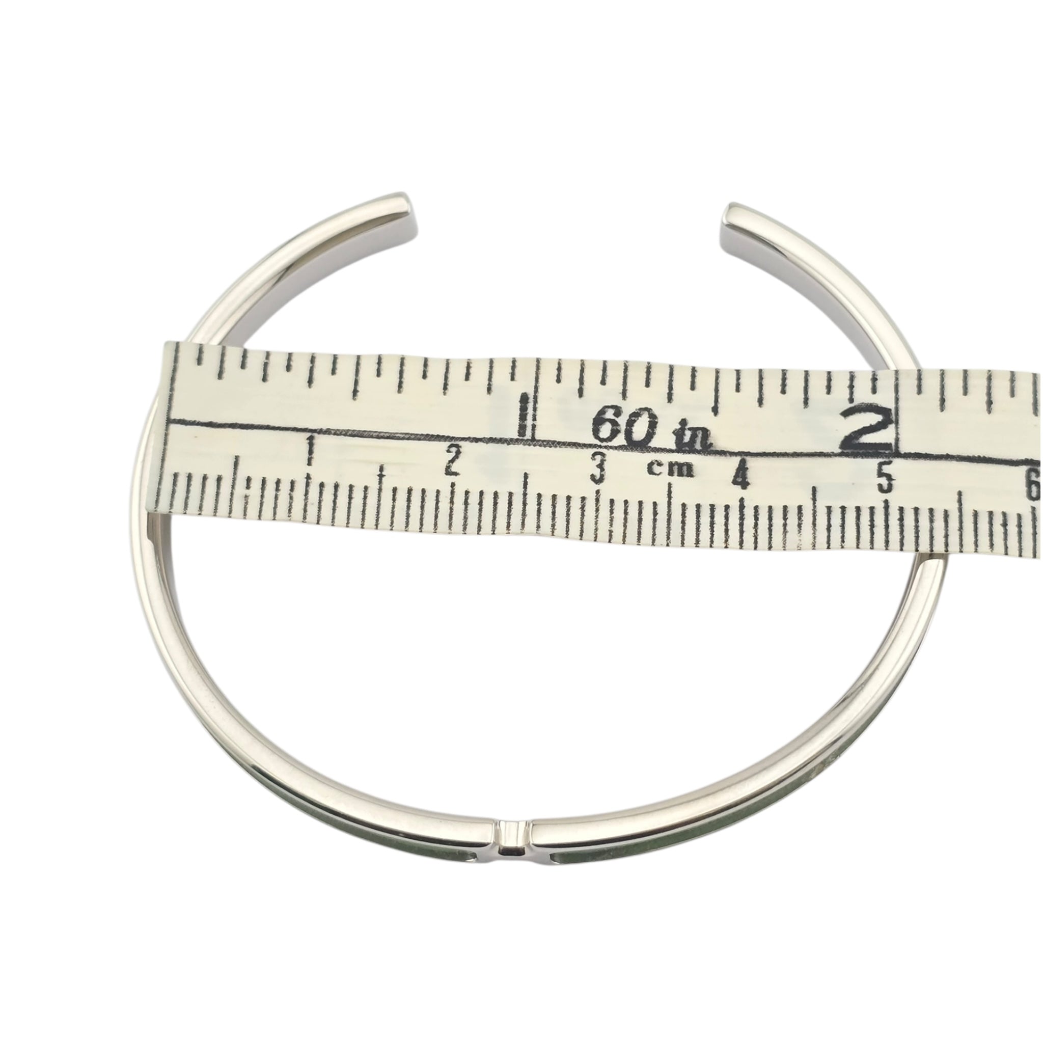 Hermes Olympe Palladium Brown Box Leather Bracelet HERMES