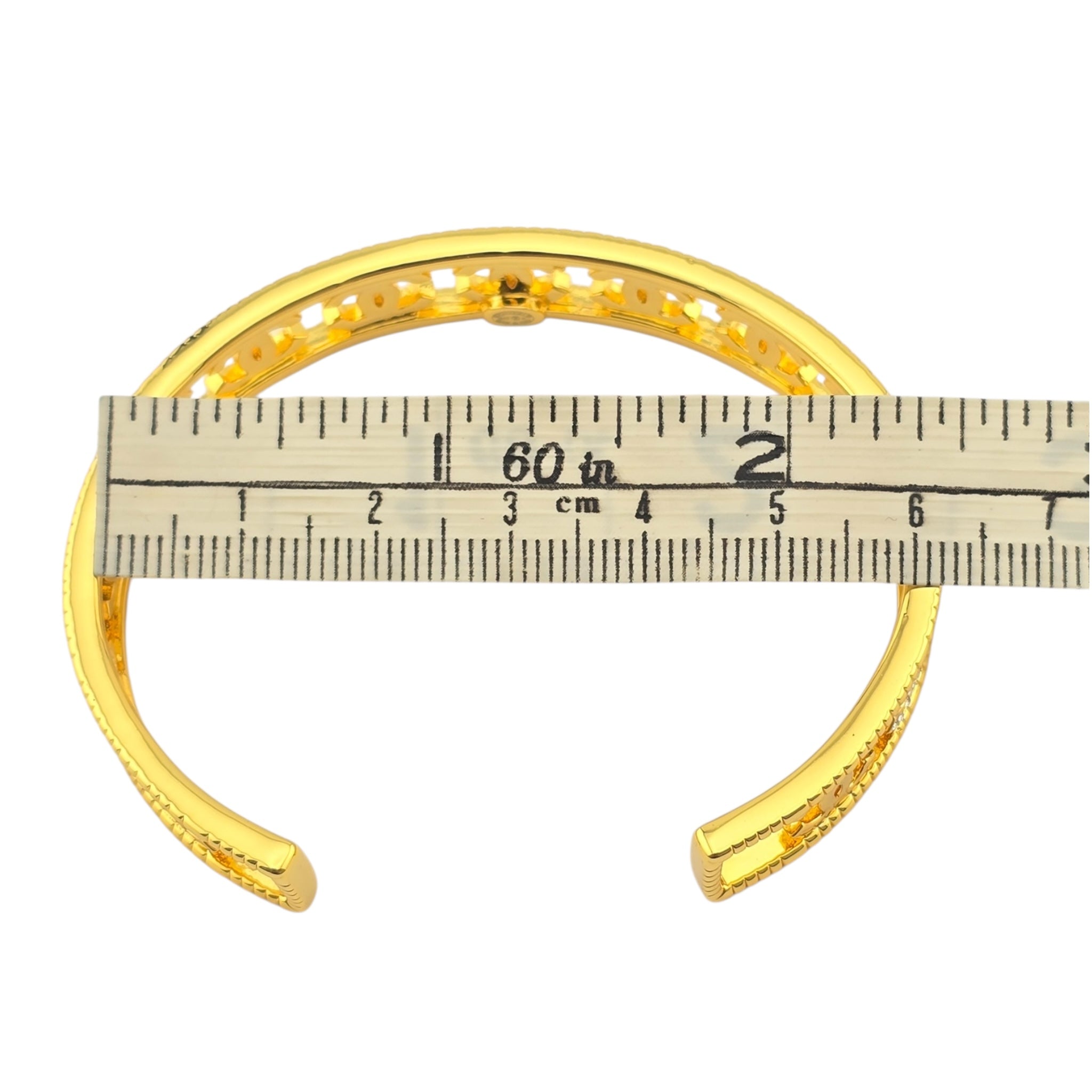 Chanel Crystal CC Gold Cuff Bracelet 2022 CHANEL
