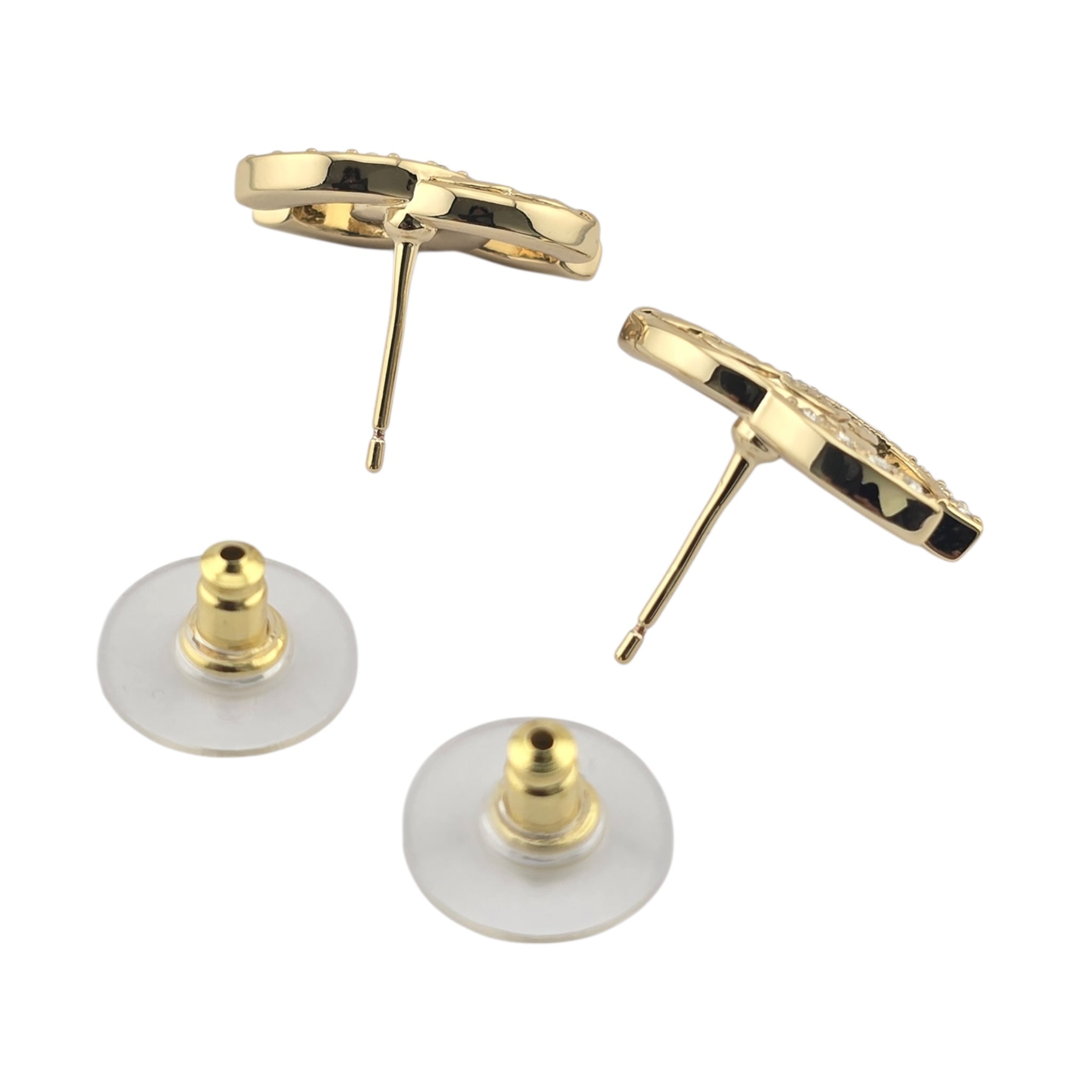 Chanel CC Gold Stud Earrings 2025 CHANEL