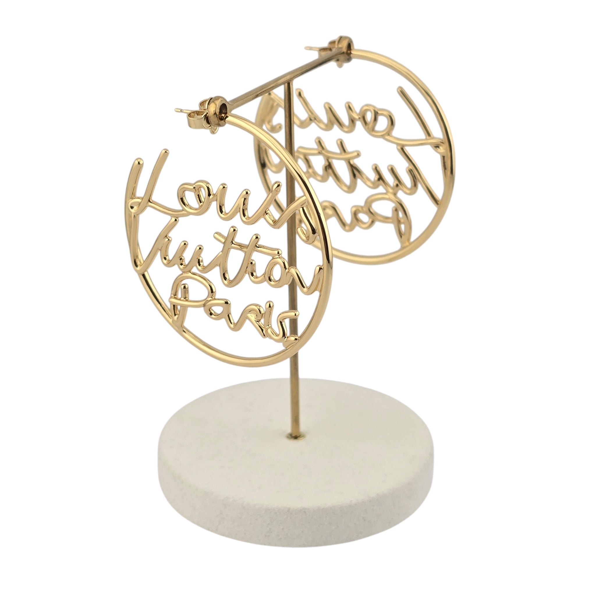 Louis Vuitton LV Script Earrings LOUIS VUITTON