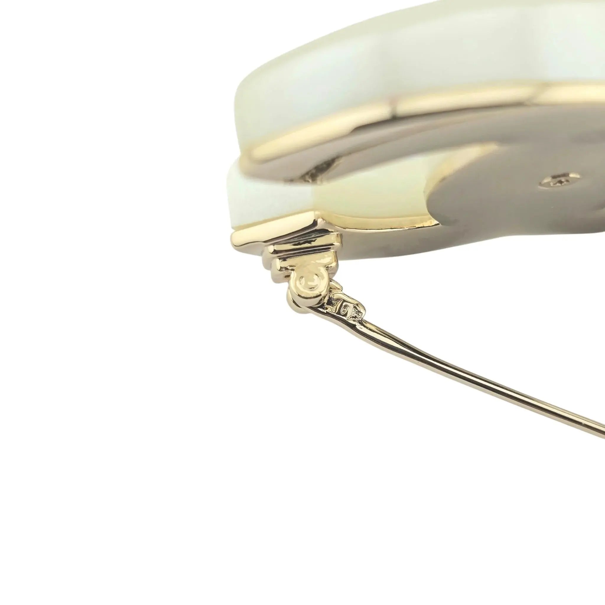 Chanel CC Turnlock White Brooch 2024 CHANEL