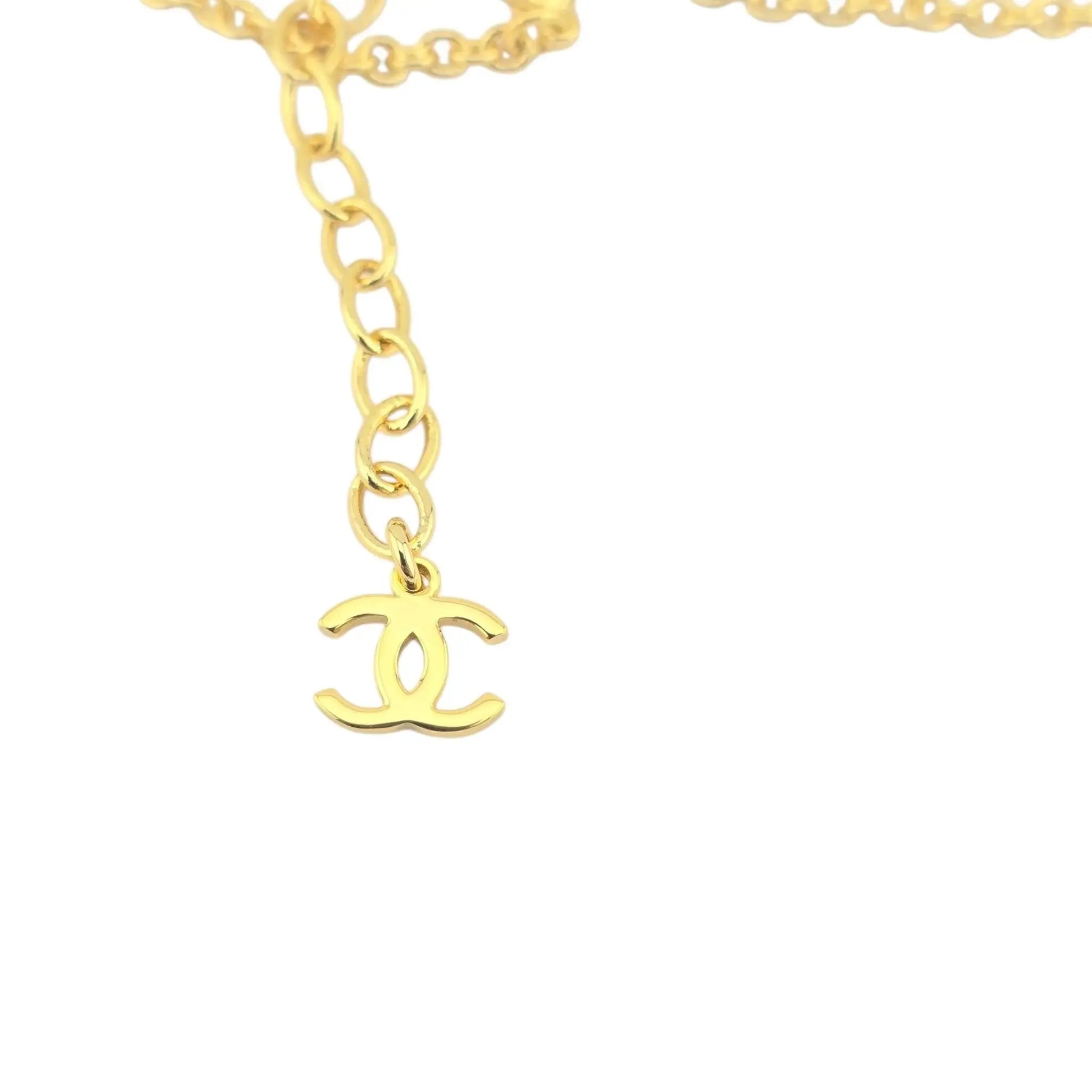 hanel CC Charms Gold Necklace 2023 CHANEL