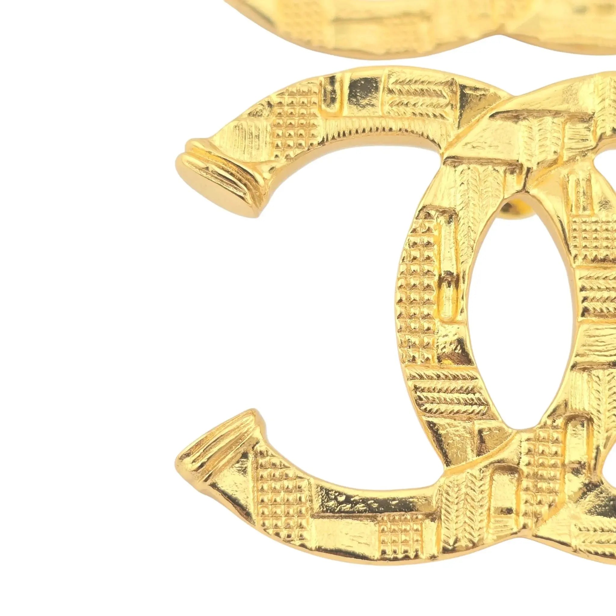 Chanel CC Gold Earrings 2023 CHANEL