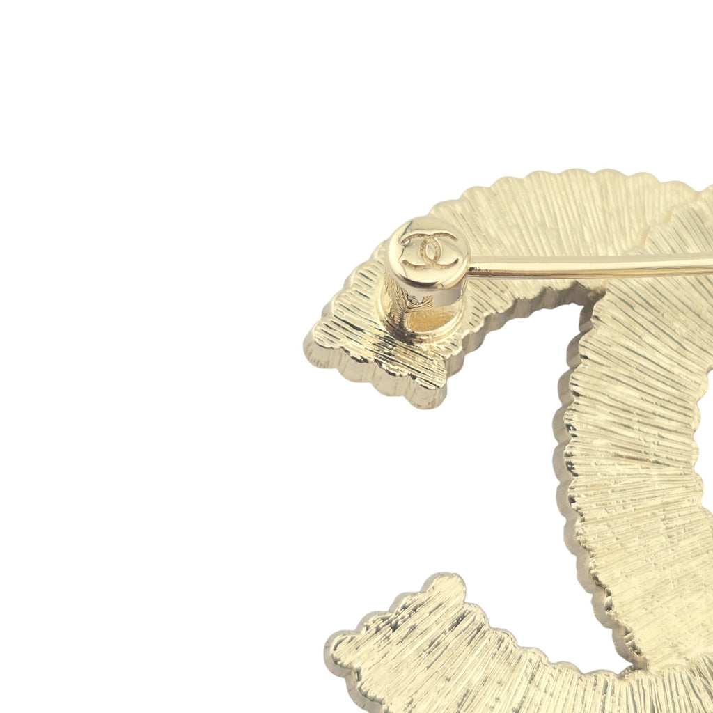 Chanel CC Gold Crystals Brooch 2024 CHANEL